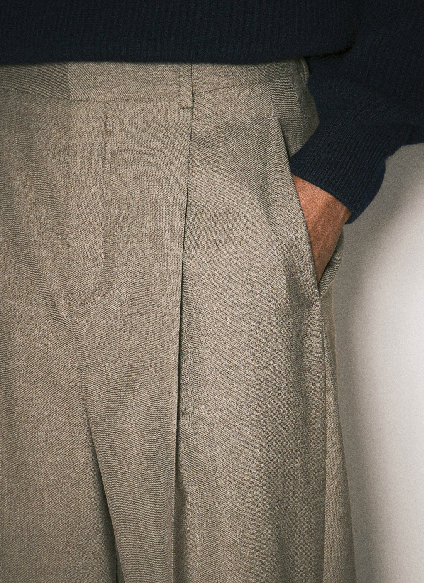 Saint Laurent Men Wool Tailored Pants SAINT LAURENT