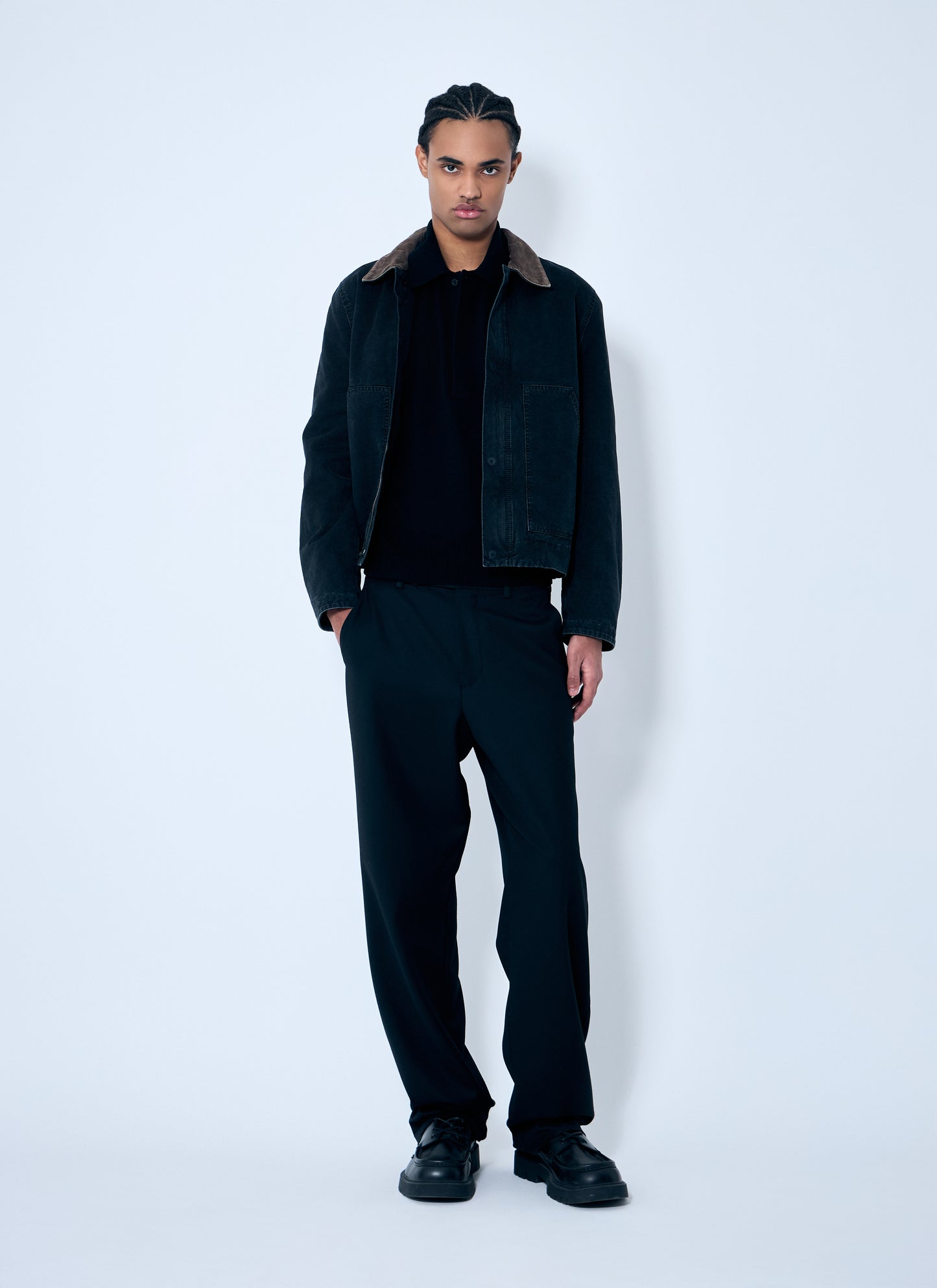 Saint Laurent Men Wool Polo Shirt SAINT LAURENT