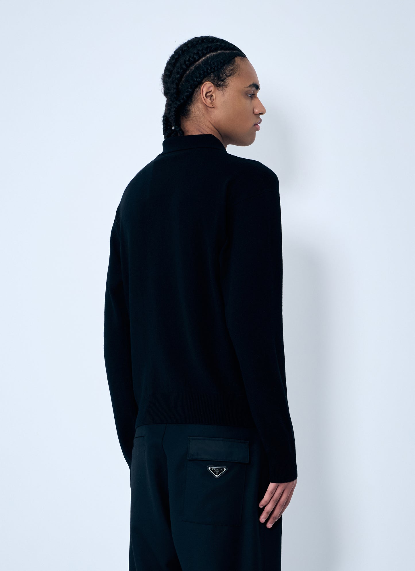 Saint Laurent Men Wool Polo Shirt SAINT LAURENT
