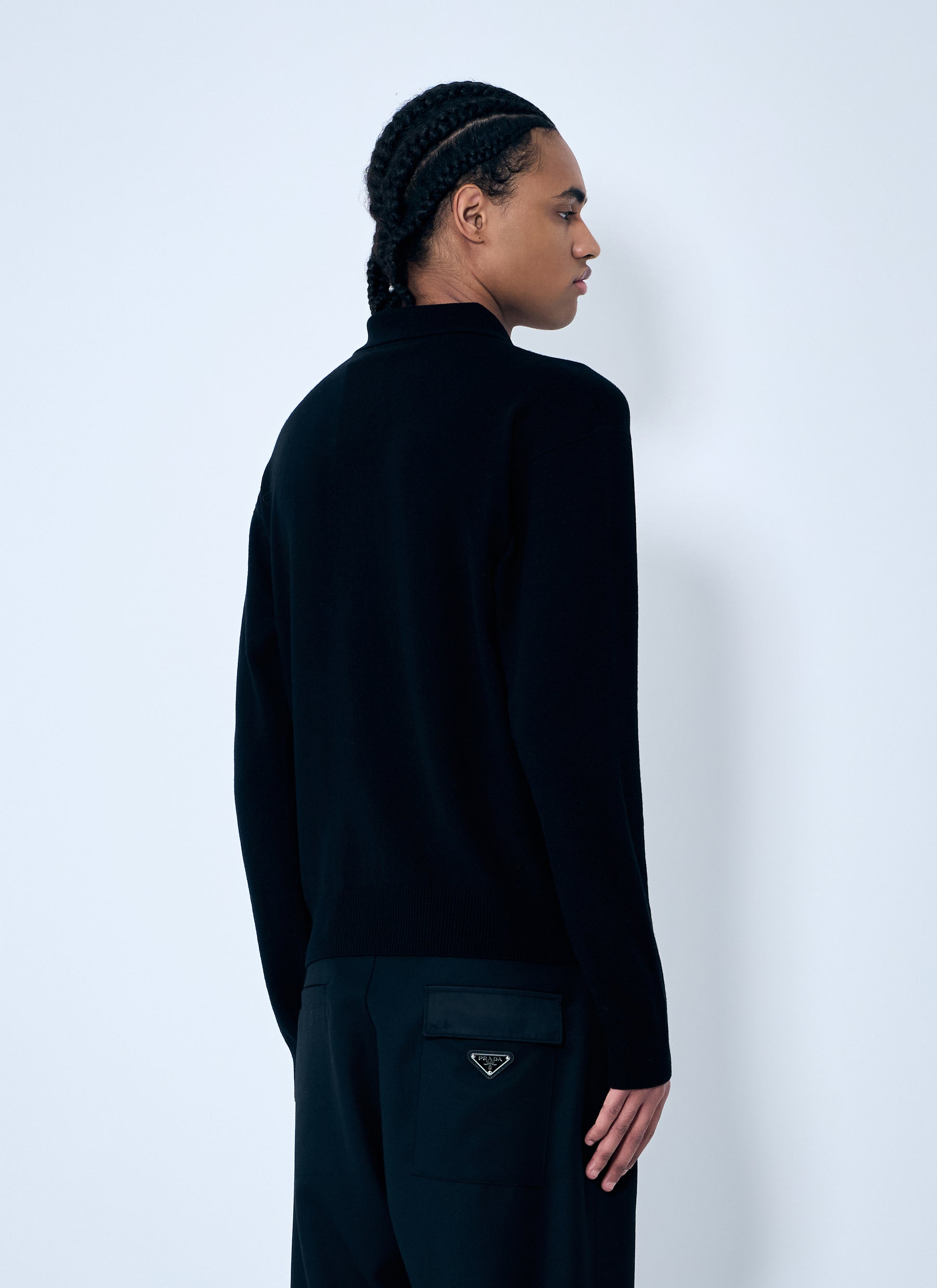 Saint Laurent Men Wool Polo Shirt SAINT LAURENT