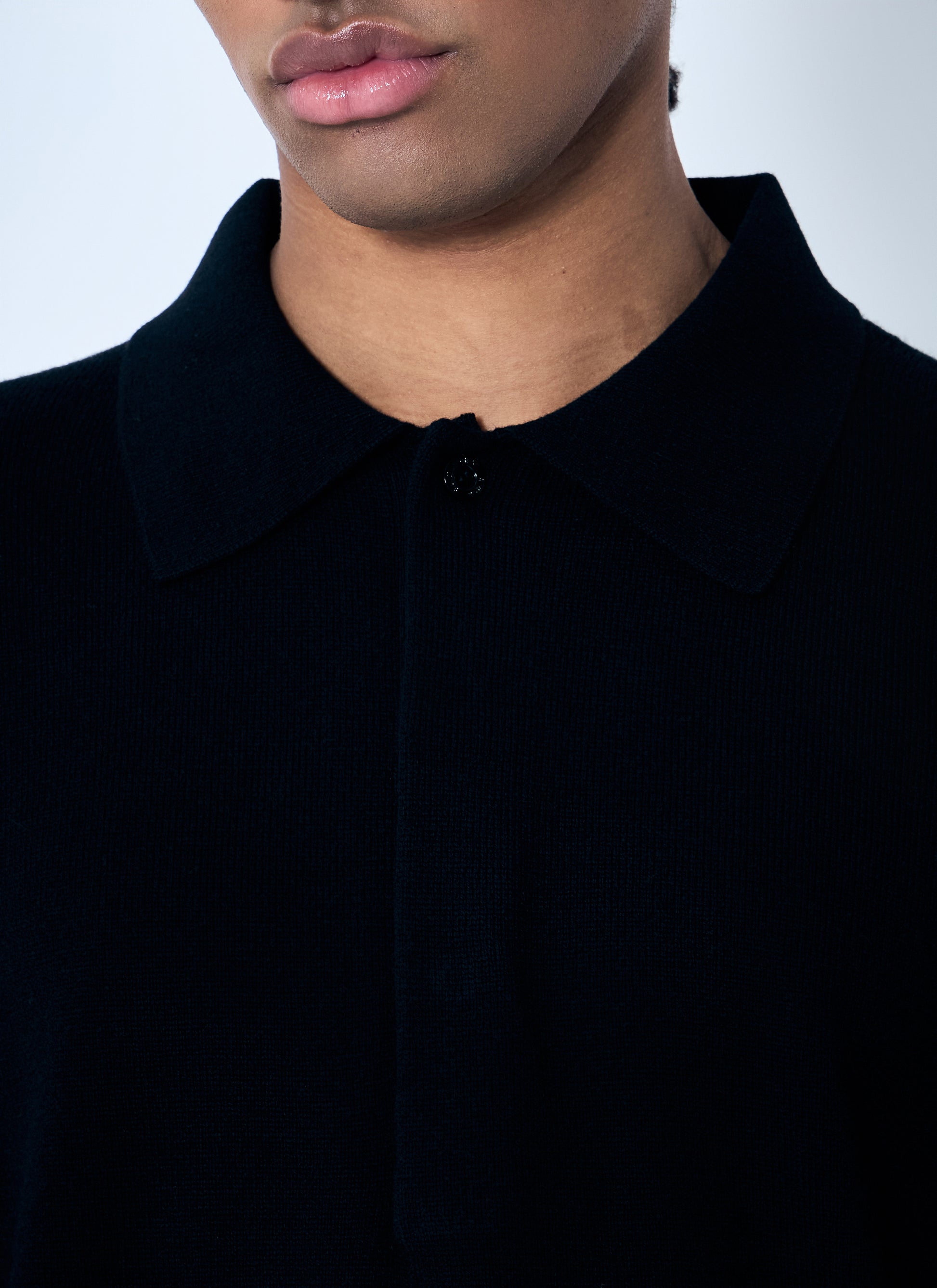 Saint Laurent Men Wool Polo Shirt SAINT LAURENT