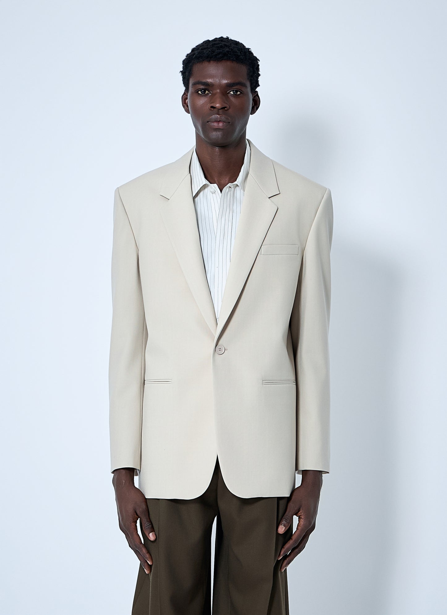 Saint Laurent Men Yves Single-Breasted Blazer SAINT LAURENT