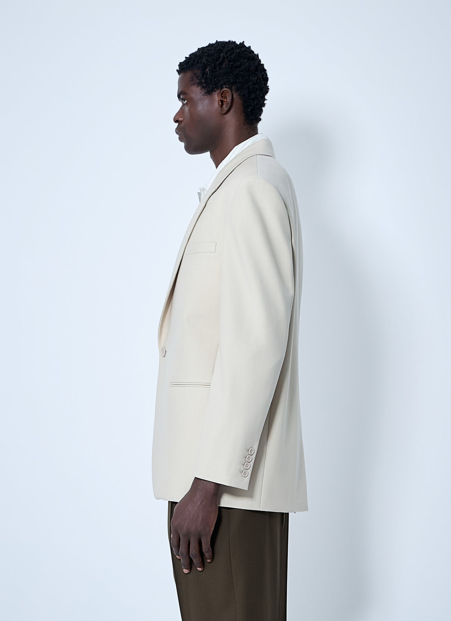 Saint Laurent Men Yves Single-Breasted Blazer SAINT LAURENT
