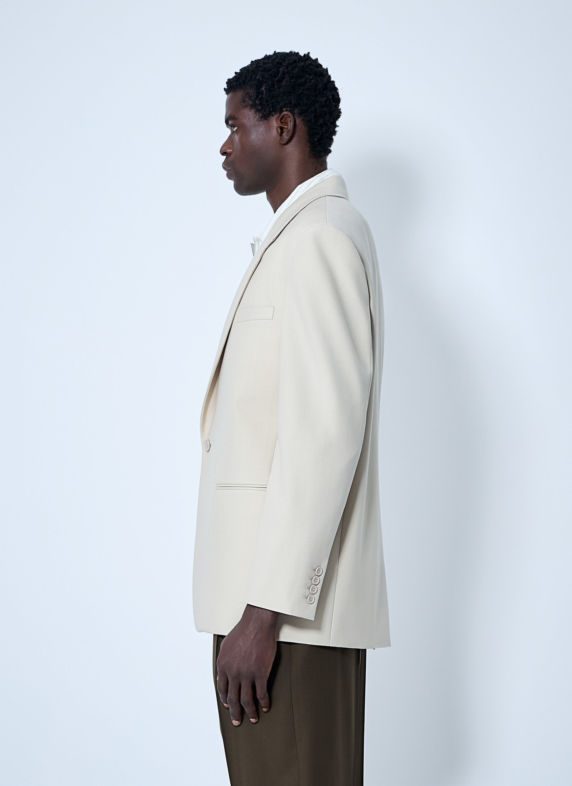 Saint Laurent Men Yves Single-Breasted Blazer SAINT LAURENT