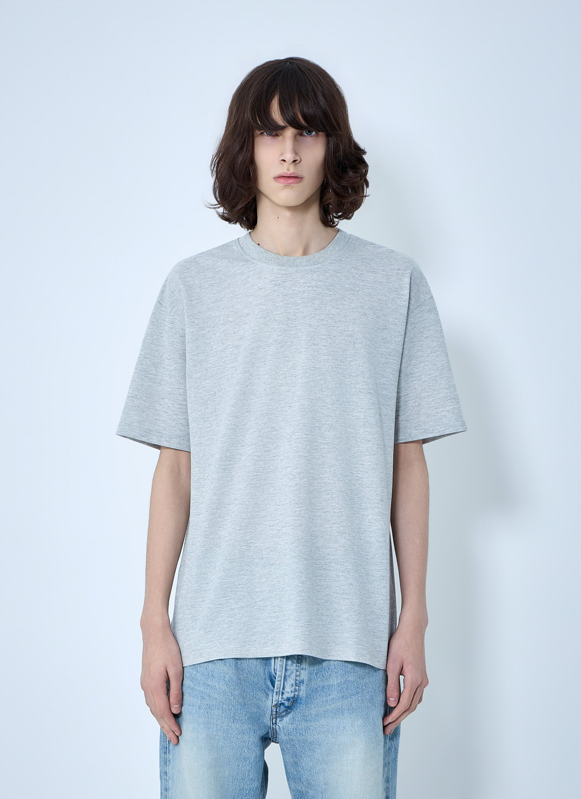 Saint Laurent Men Cassandre Oversize T-Shirt SAINT LAURENT