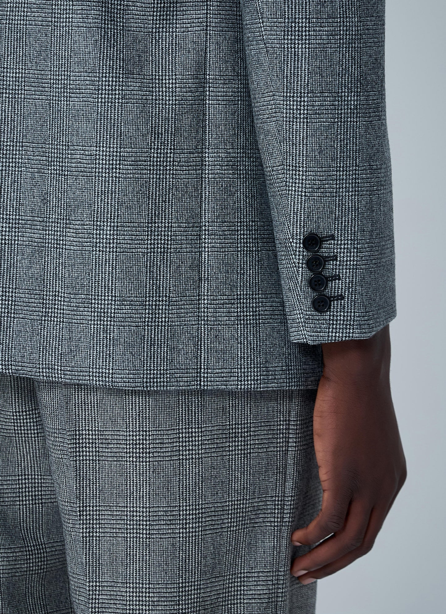 Saint Laurent Men Prince Of Wales Wool Blazer SAINT LAURENT