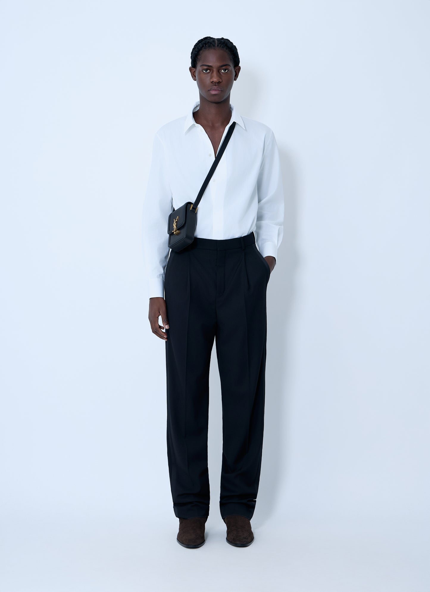 Saint Laurent Men Poplin Shirt SAINT LAURENT