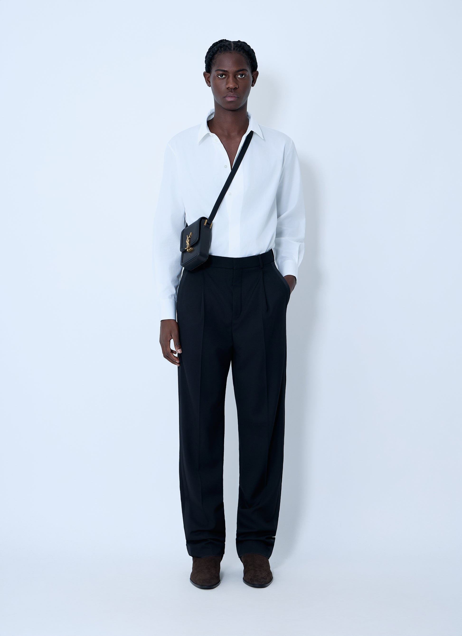 Saint Laurent Men Poplin Shirt SAINT LAURENT