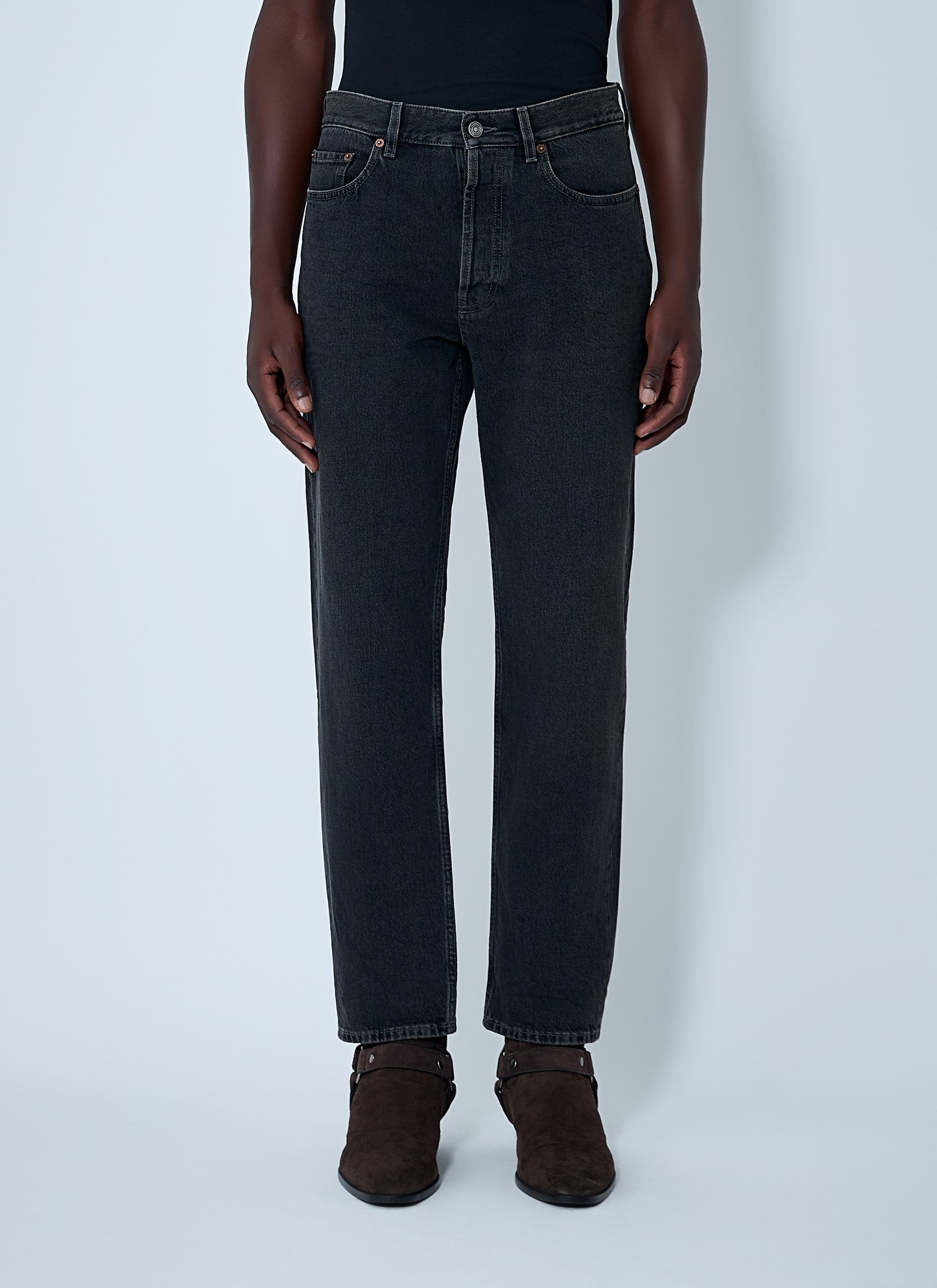 Saint Laurent Men Straight-Leg Denim Jeans SAINT LAURENT