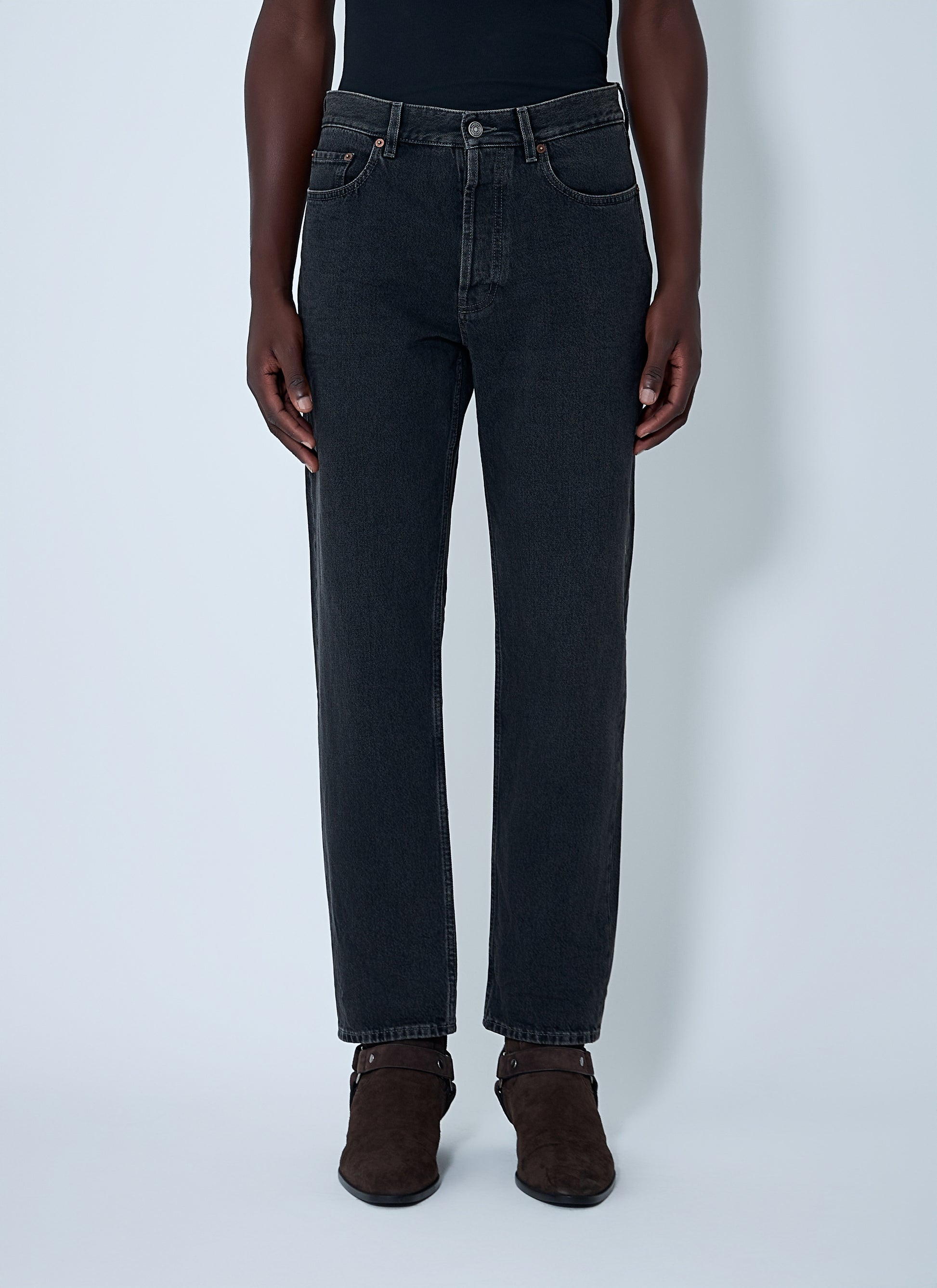 Saint Laurent Men Straight-Leg Denim Jeans SAINT LAURENT