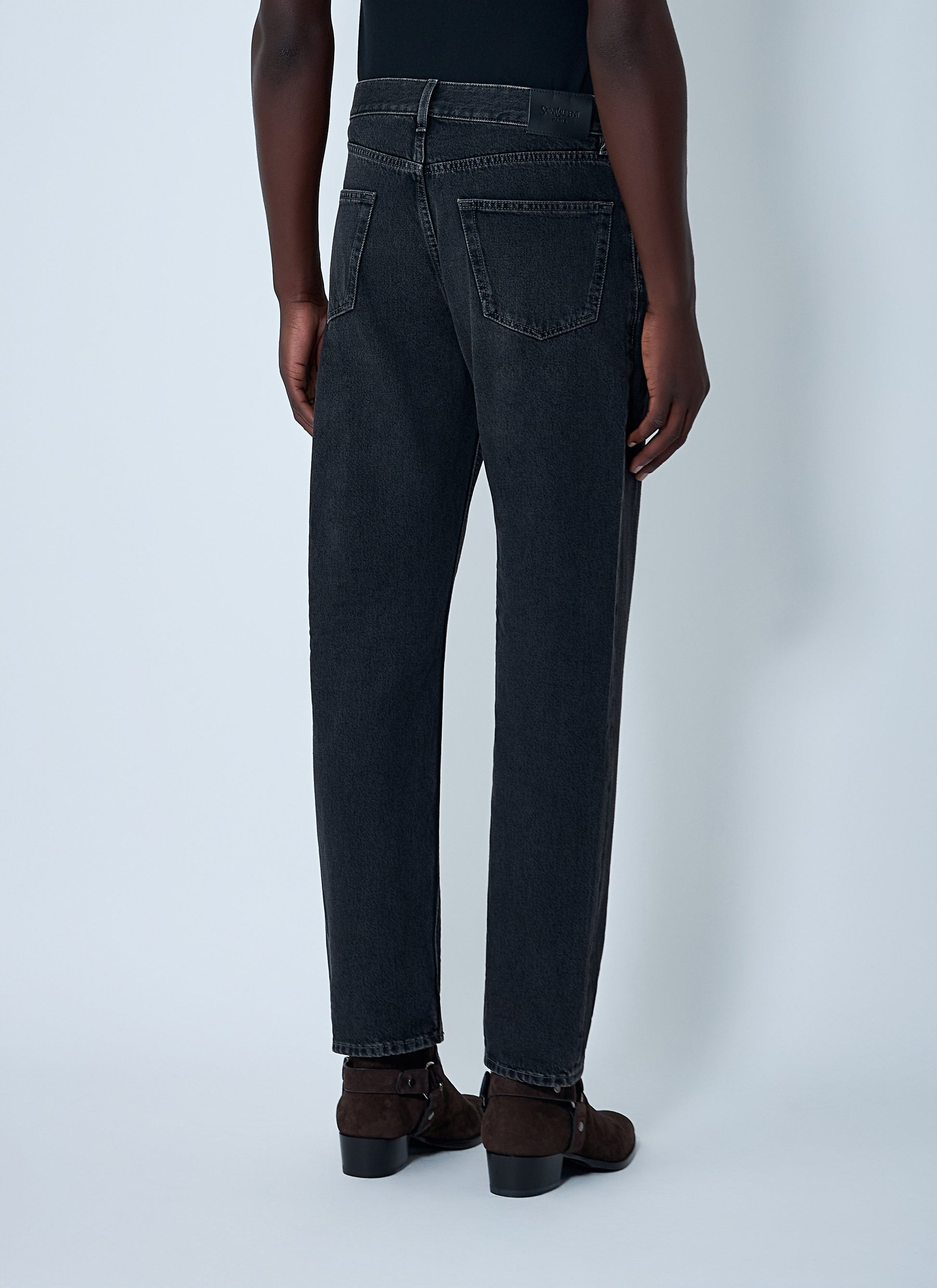 Saint Laurent Men Straight-Leg Denim Jeans SAINT LAURENT