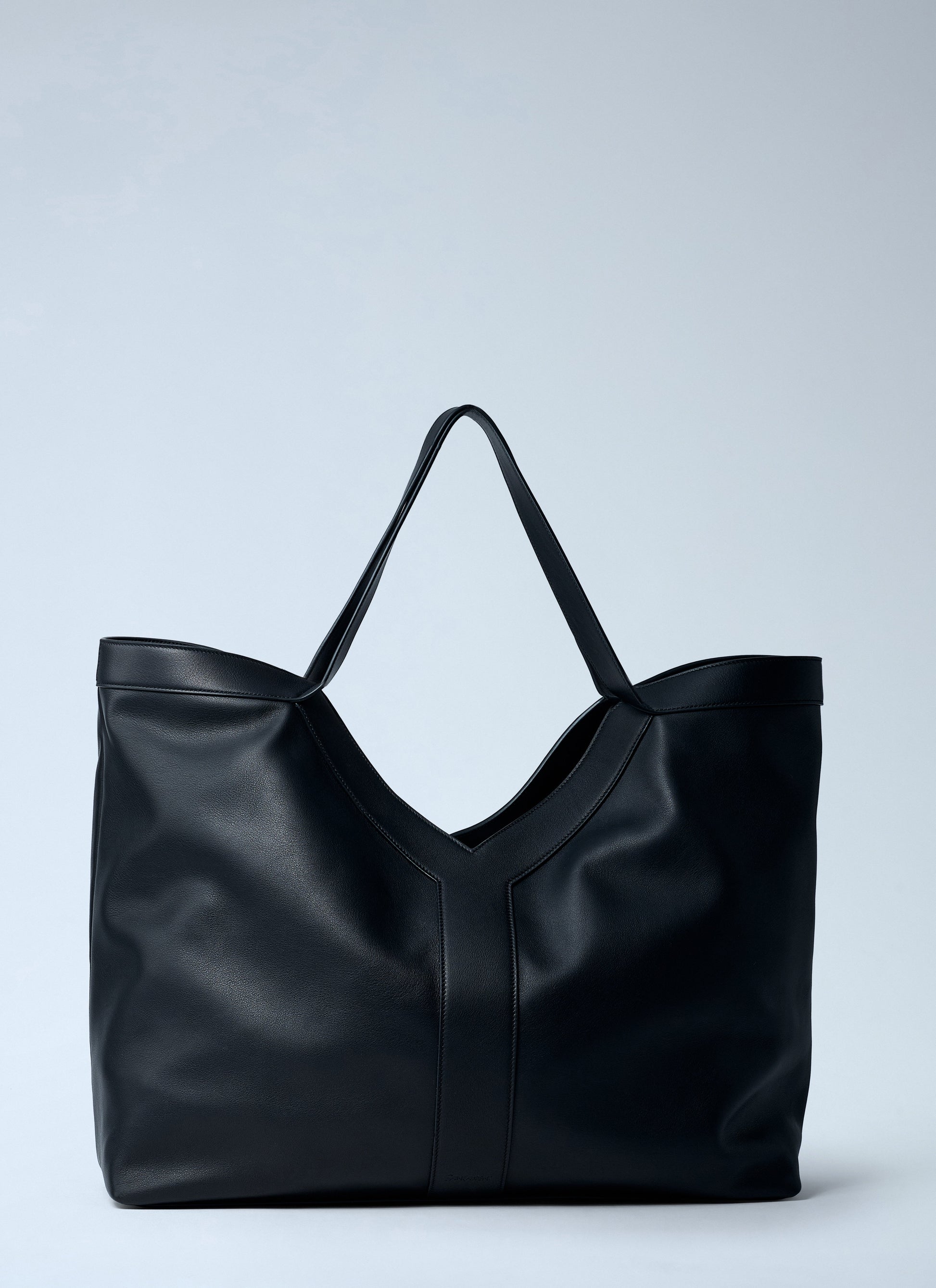 Saint Laurent Men Large Y-Shaped Leather Tote Bag SAINT LAURENT