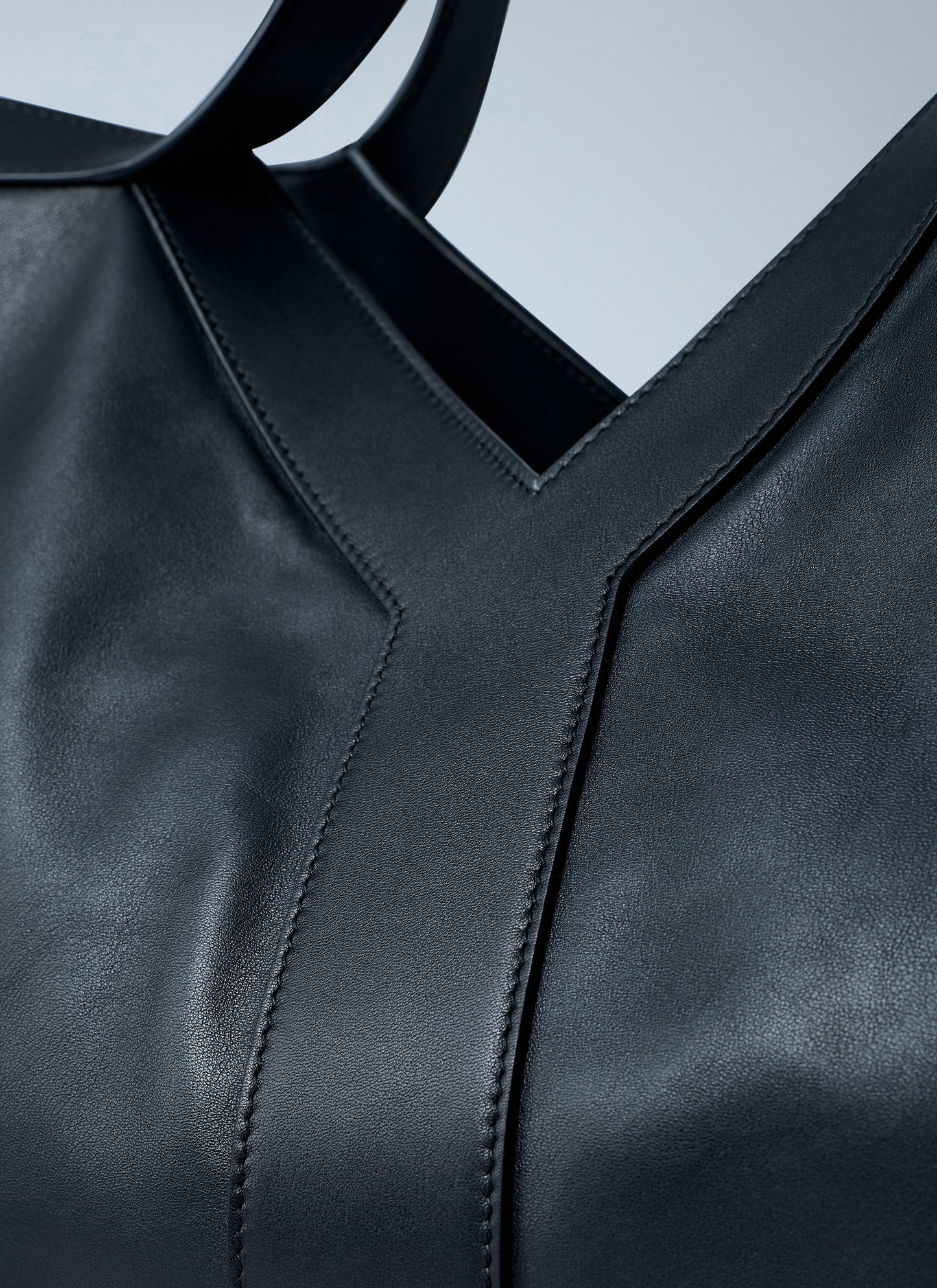 Saint Laurent Men Large Y-Shaped Leather Tote Bag SAINT LAURENT