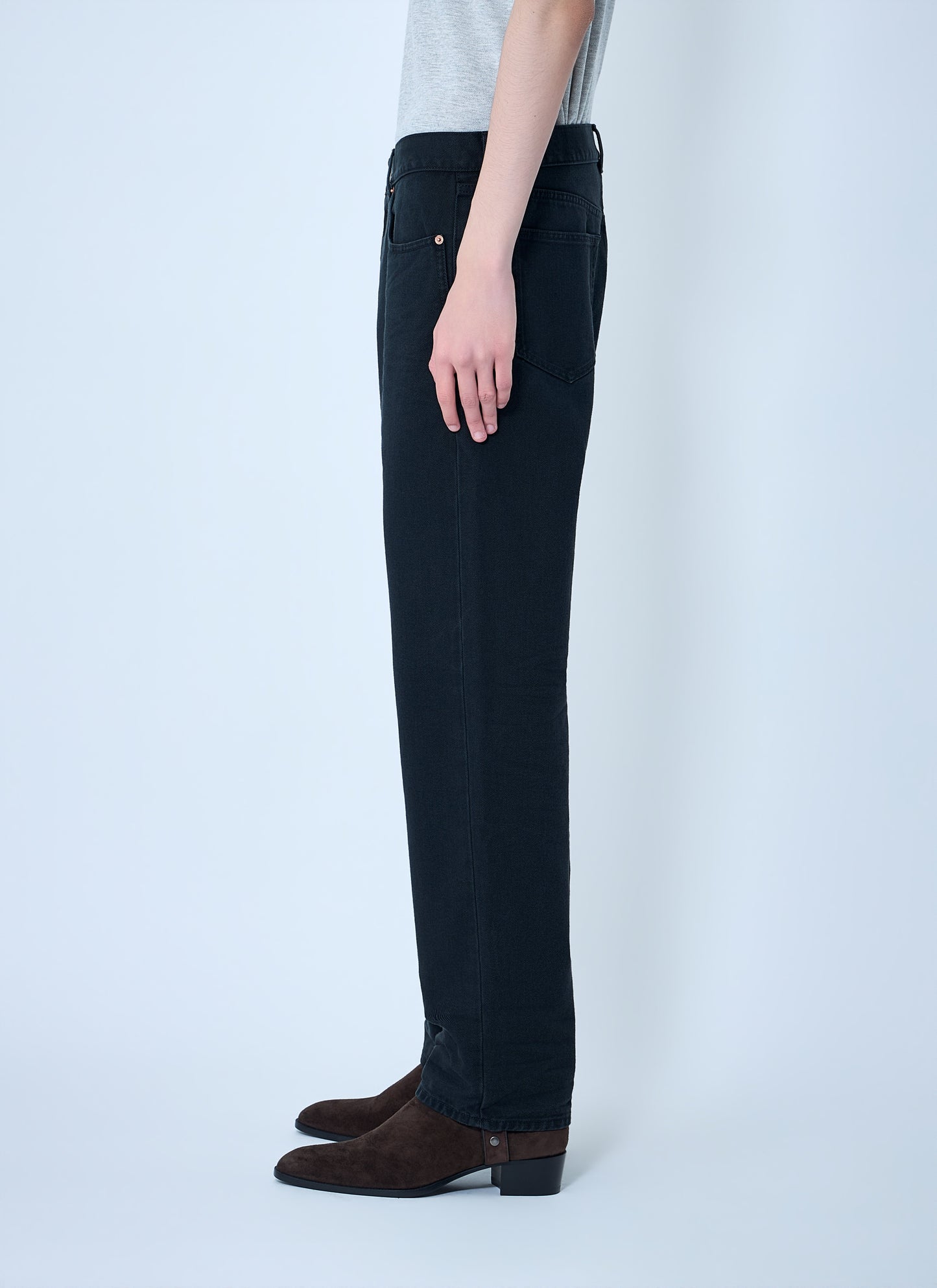 Saint Laurent Men Loose Straight Denim Pants SAINT LAURENT