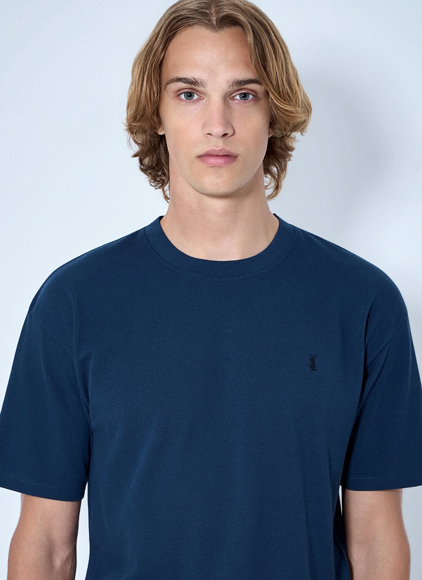 Saint Laurent Men Cassandre Oversized T-Shirt
