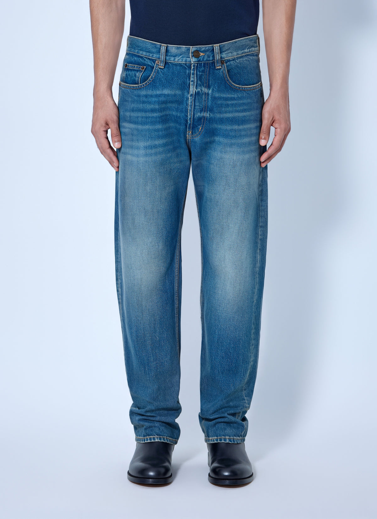 Saint Laurent Men Loose Straight Jeans SAINT LAURENT
