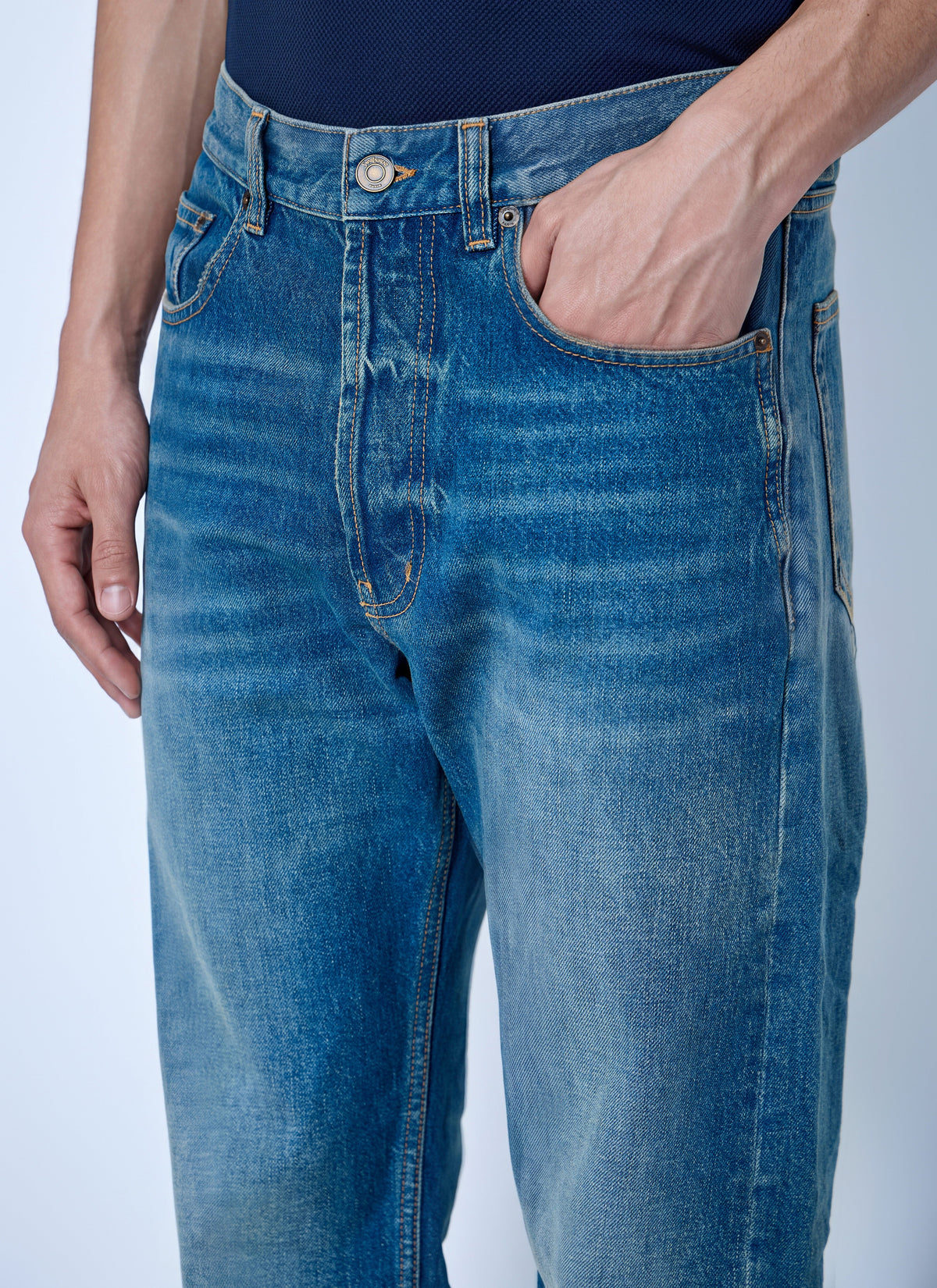 Saint Laurent Men Loose Straight Jeans SAINT LAURENT