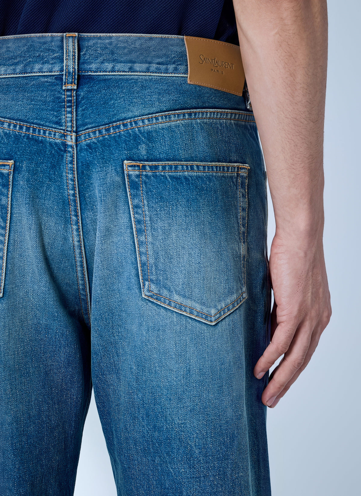 Saint Laurent Men Loose Straight Jeans SAINT LAURENT
