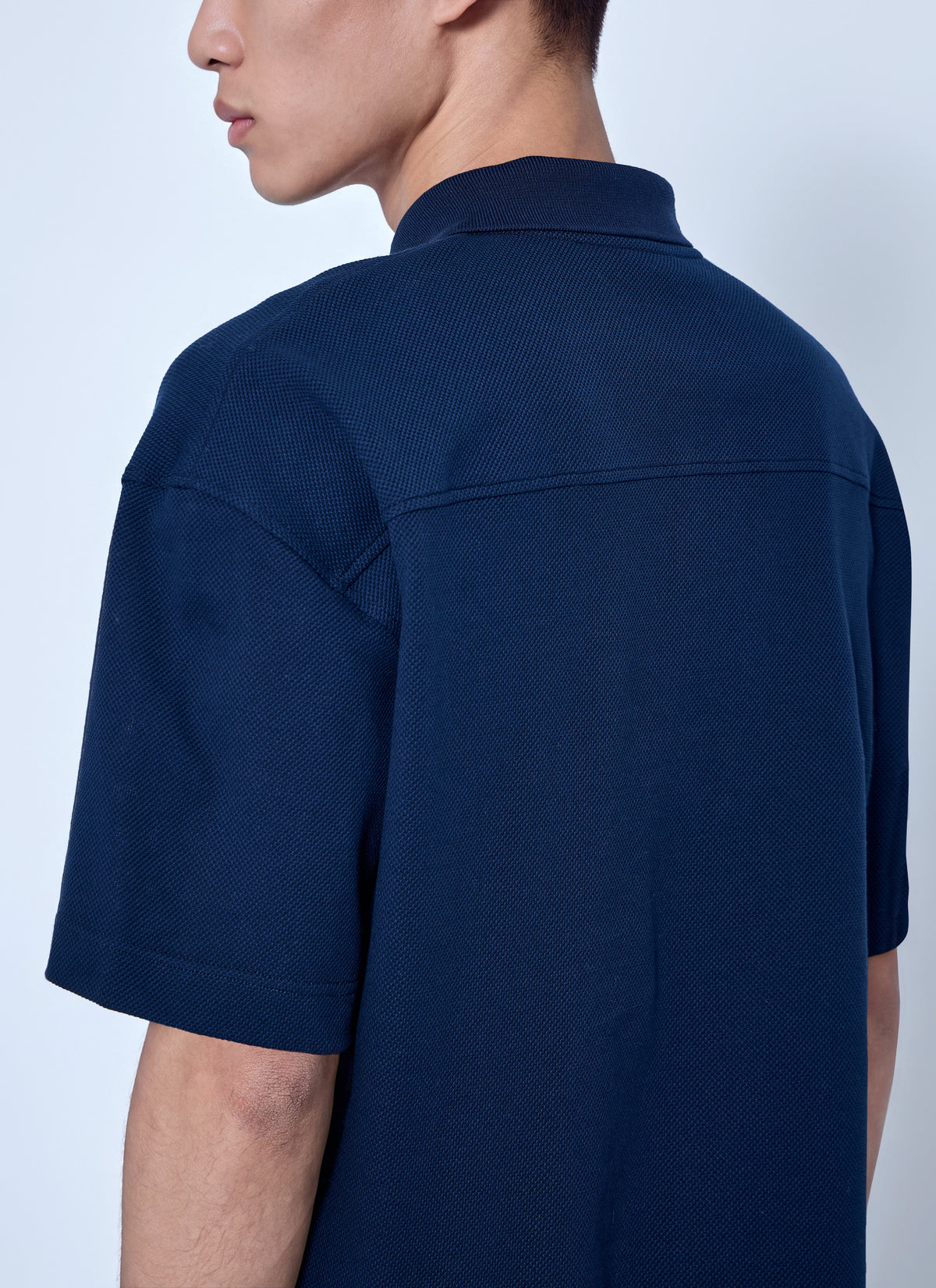 Saint Laurent Men Cassandre Polo In Cotton Piqué SAINT LAURENT