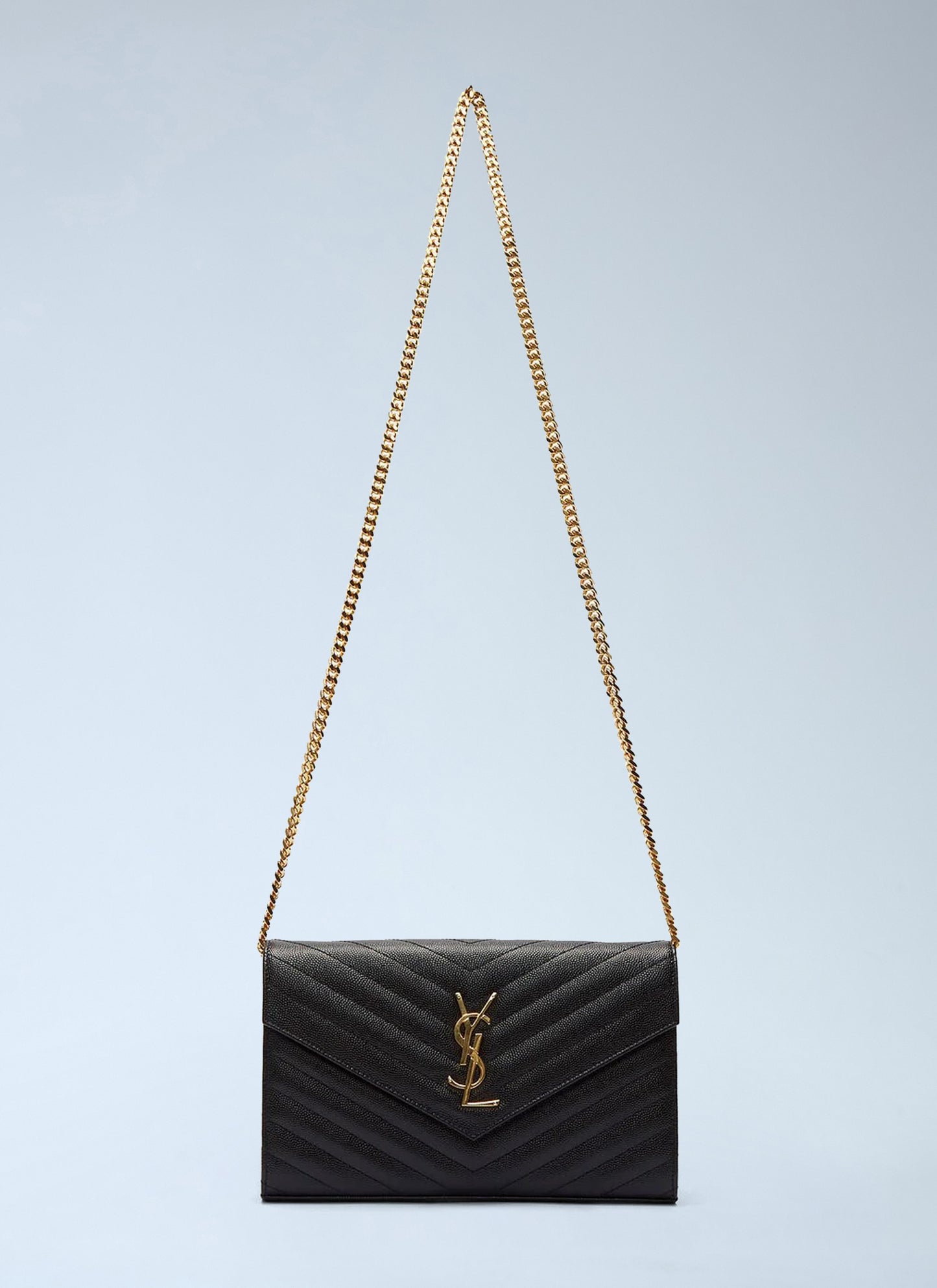 Saint Laurent Women Cassandre Matelassé Chain Wallet SAINT LAURENT