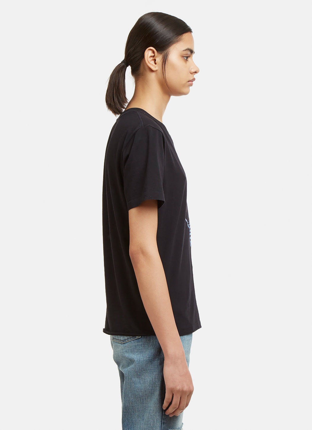 Saint Laurent Women Logo Motif T-Shirt SAINT LAURENT