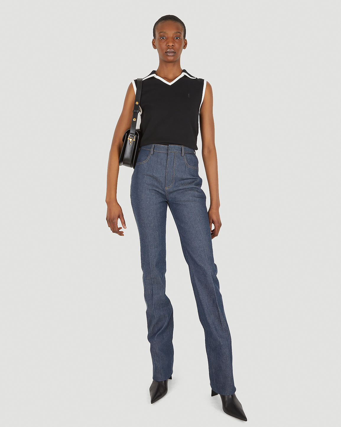 Saint Laurent Women Straight-Leg Denim Jeans SAINT LAURENT