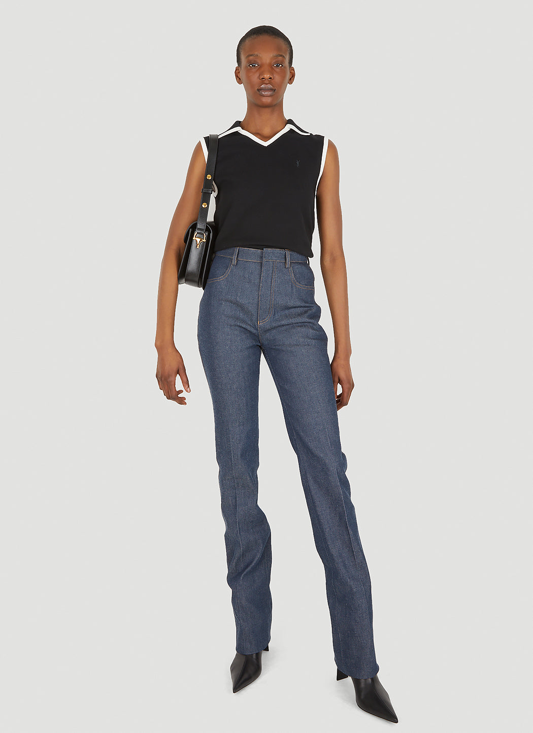 Saint Laurent Women Straight-Leg Denim Jeans SAINT LAURENT