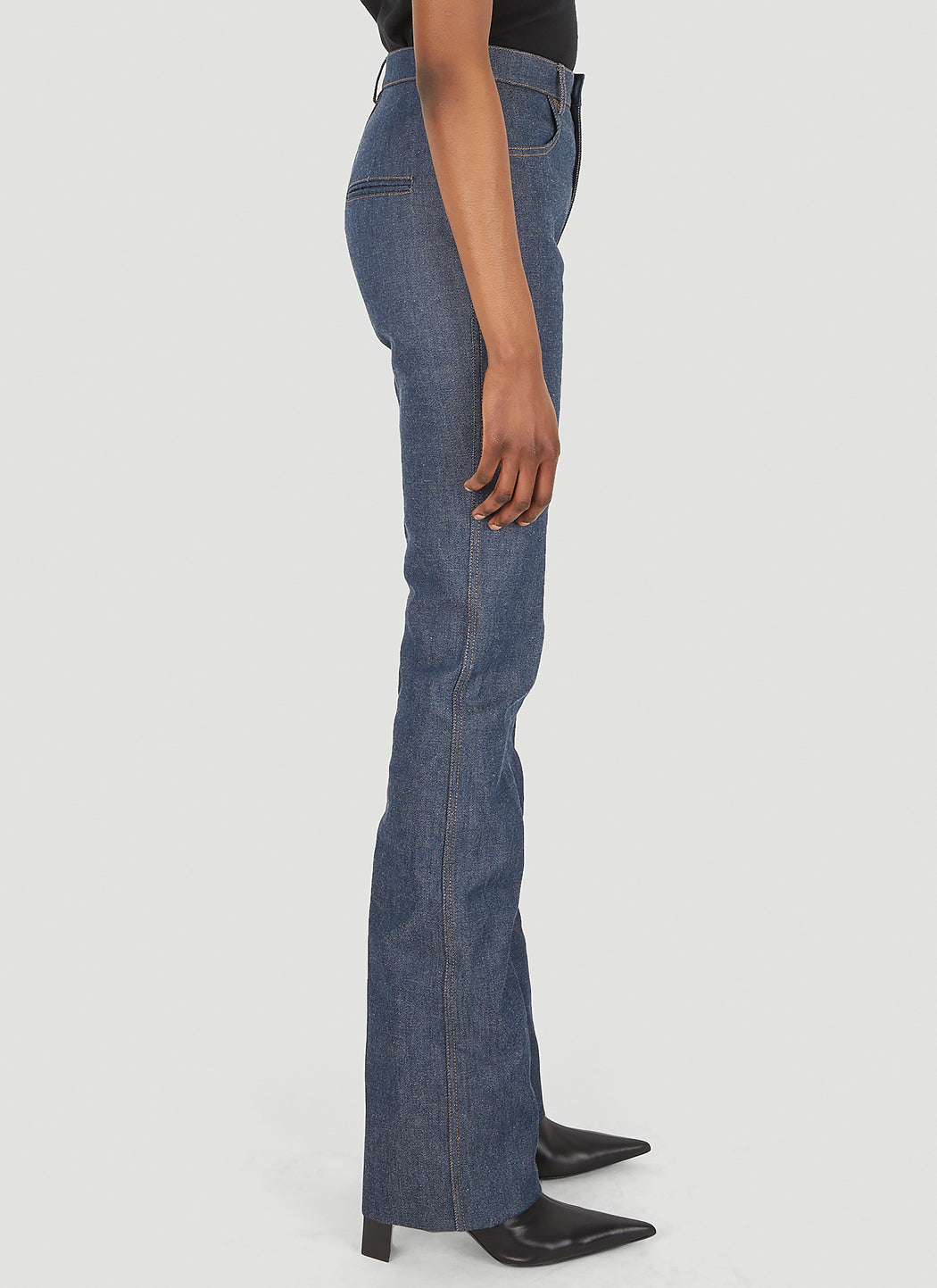 Saint Laurent Women Straight-Leg Denim Jeans SAINT LAURENT