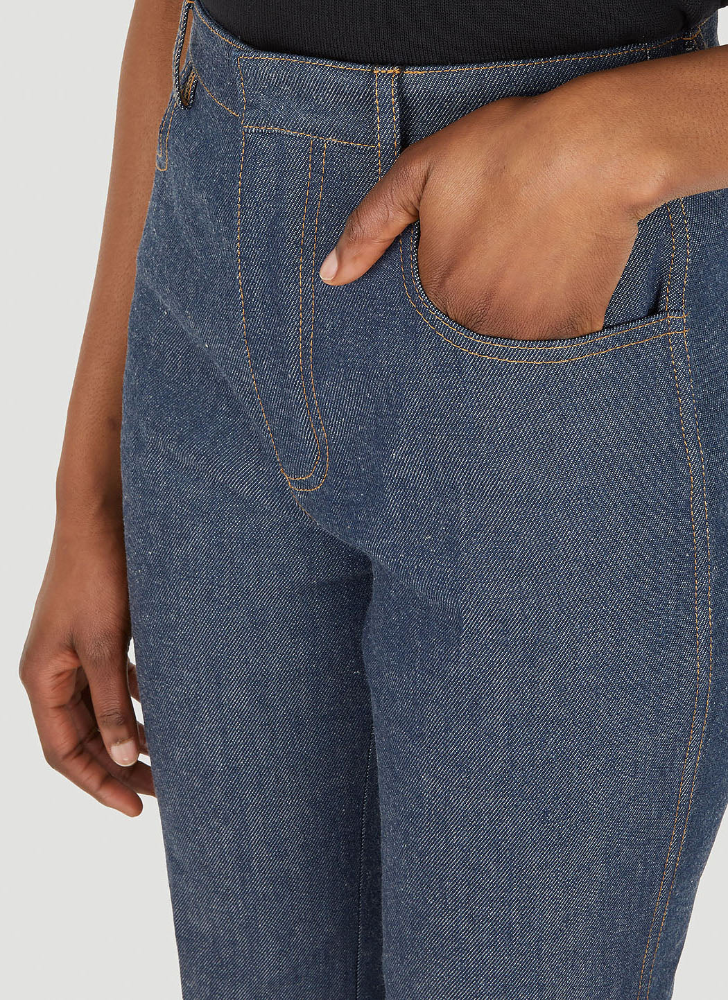Saint Laurent Women Straight-Leg Denim Jeans SAINT LAURENT