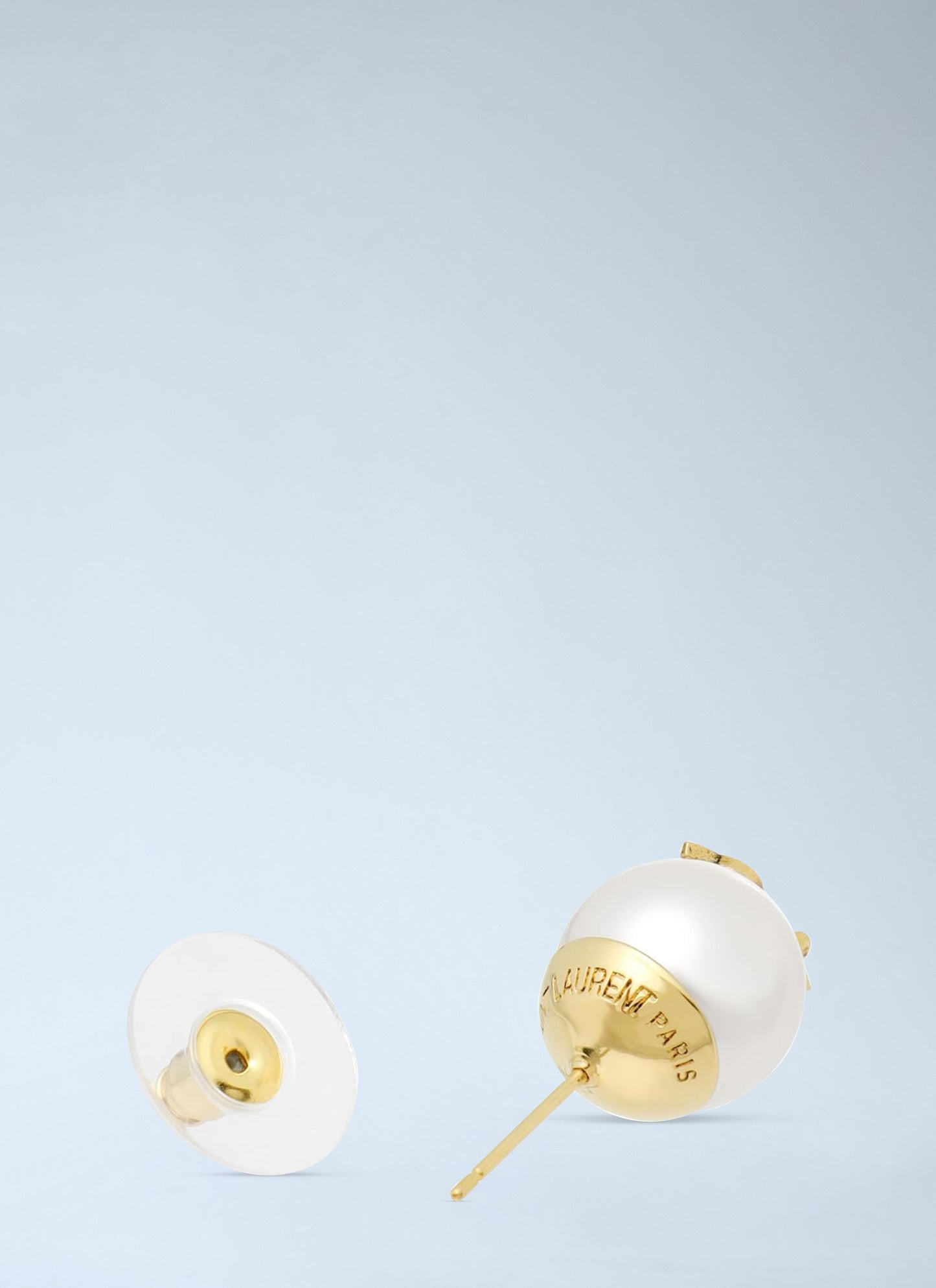 Saint Laurent Women Monogram Faux Pearl Earrings SAINT LAURENT