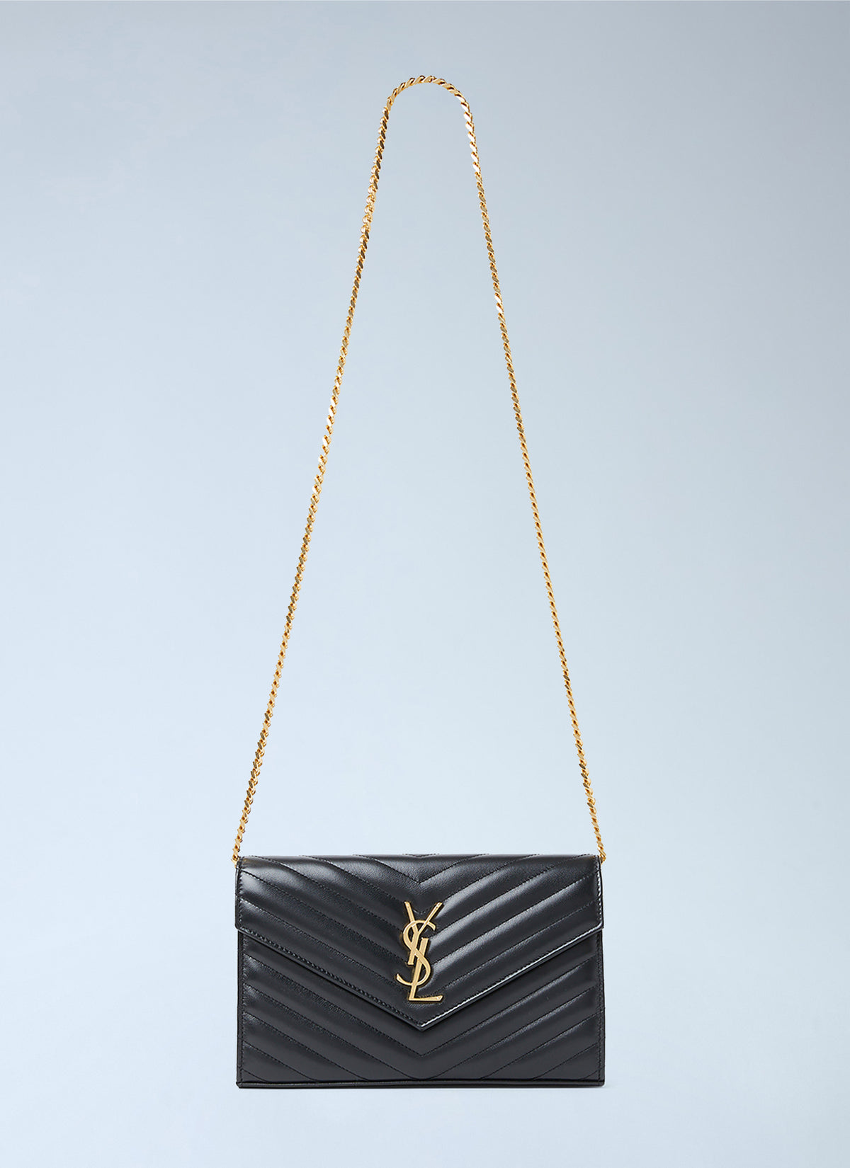 Saint Laurent Women Cassandre Matelassé Chain Wallet SAINT LAURENT