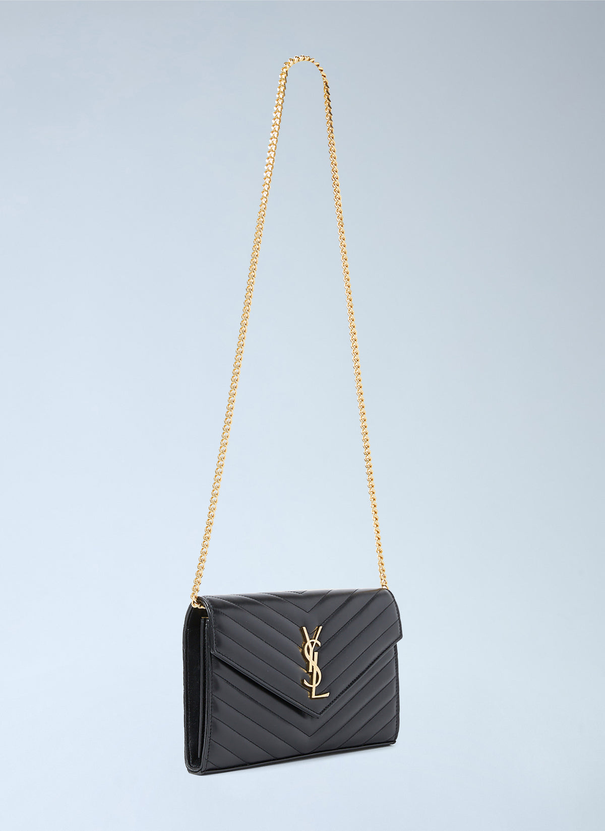 Saint Laurent Women Cassandre Matelassé Chain Wallet SAINT LAURENT