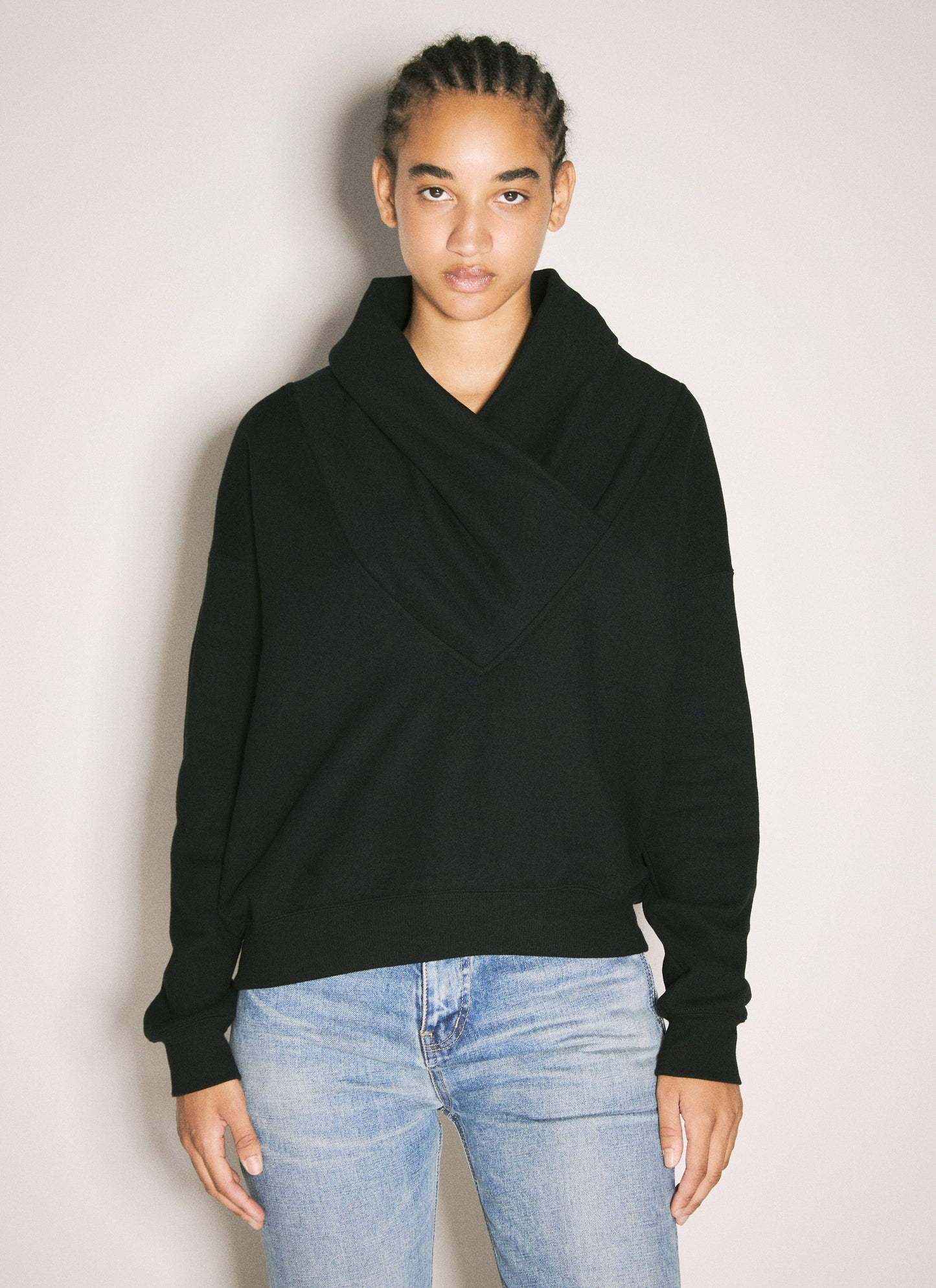 Saint Laurent Women V Neck Sweatshirt SAINT LAURENT