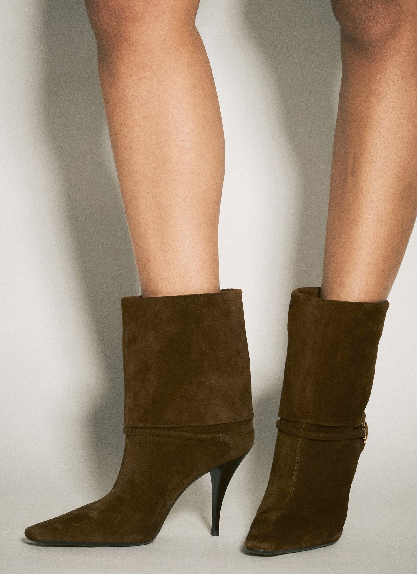 Saint Laurent Women Ricky Suede Boots SAINT LAURENT