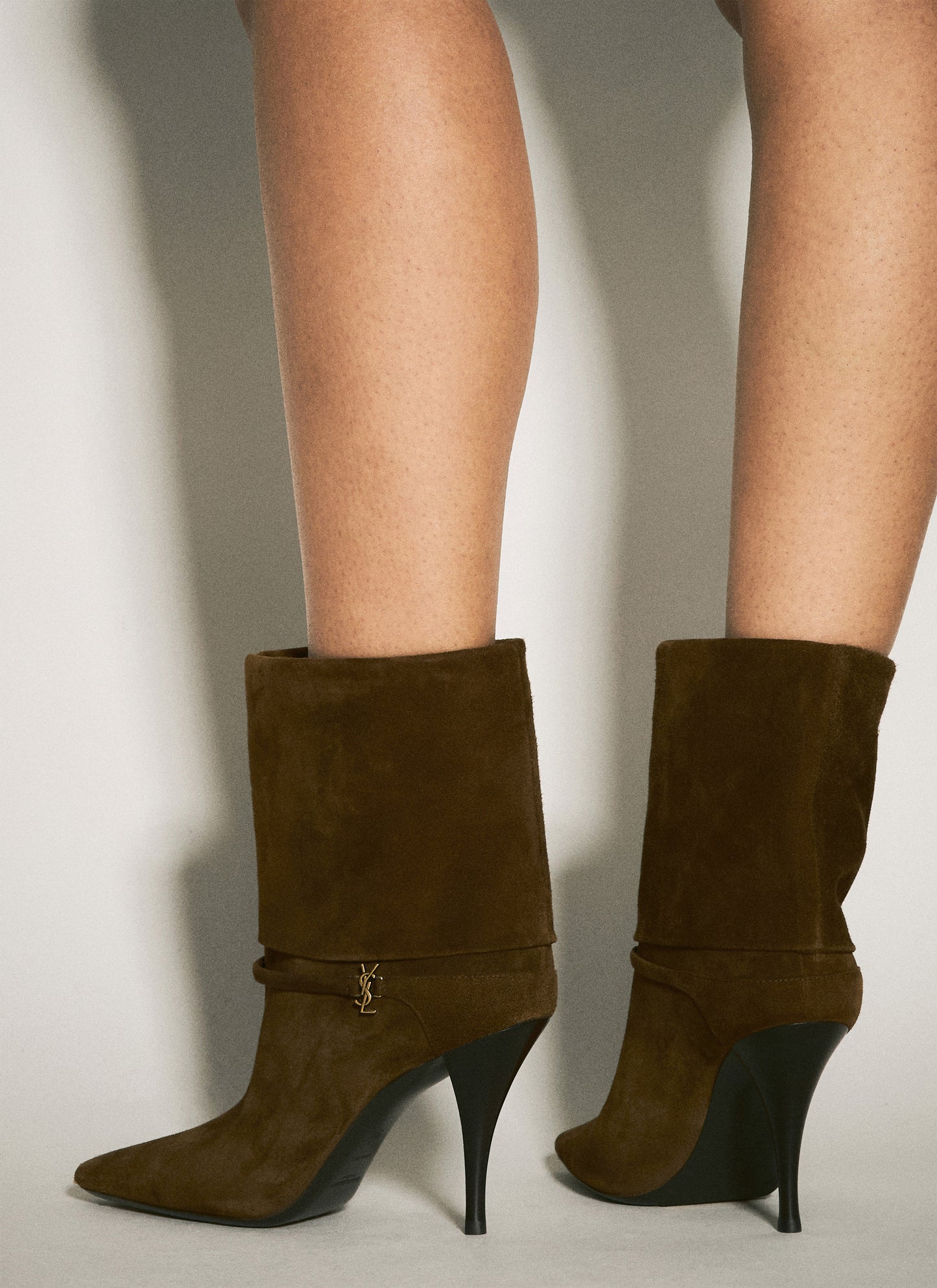 Saint Laurent Women Ricky Suede Boots SAINT LAURENT
