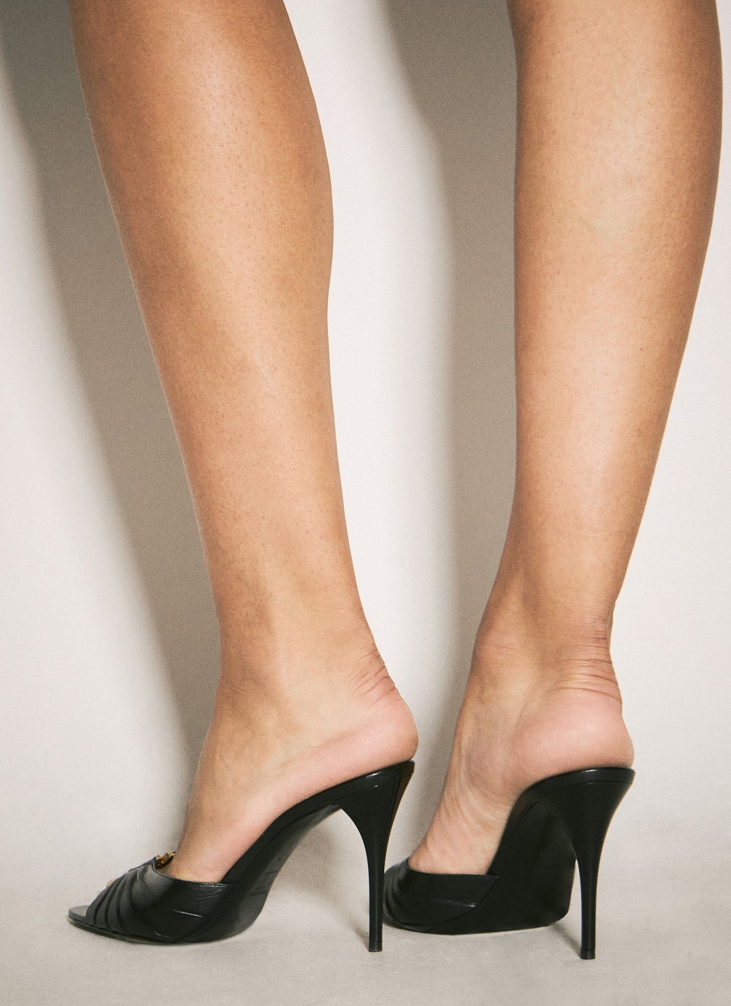 Saint Laurent Women Babylone Heeled Mules SAINT LAURENT