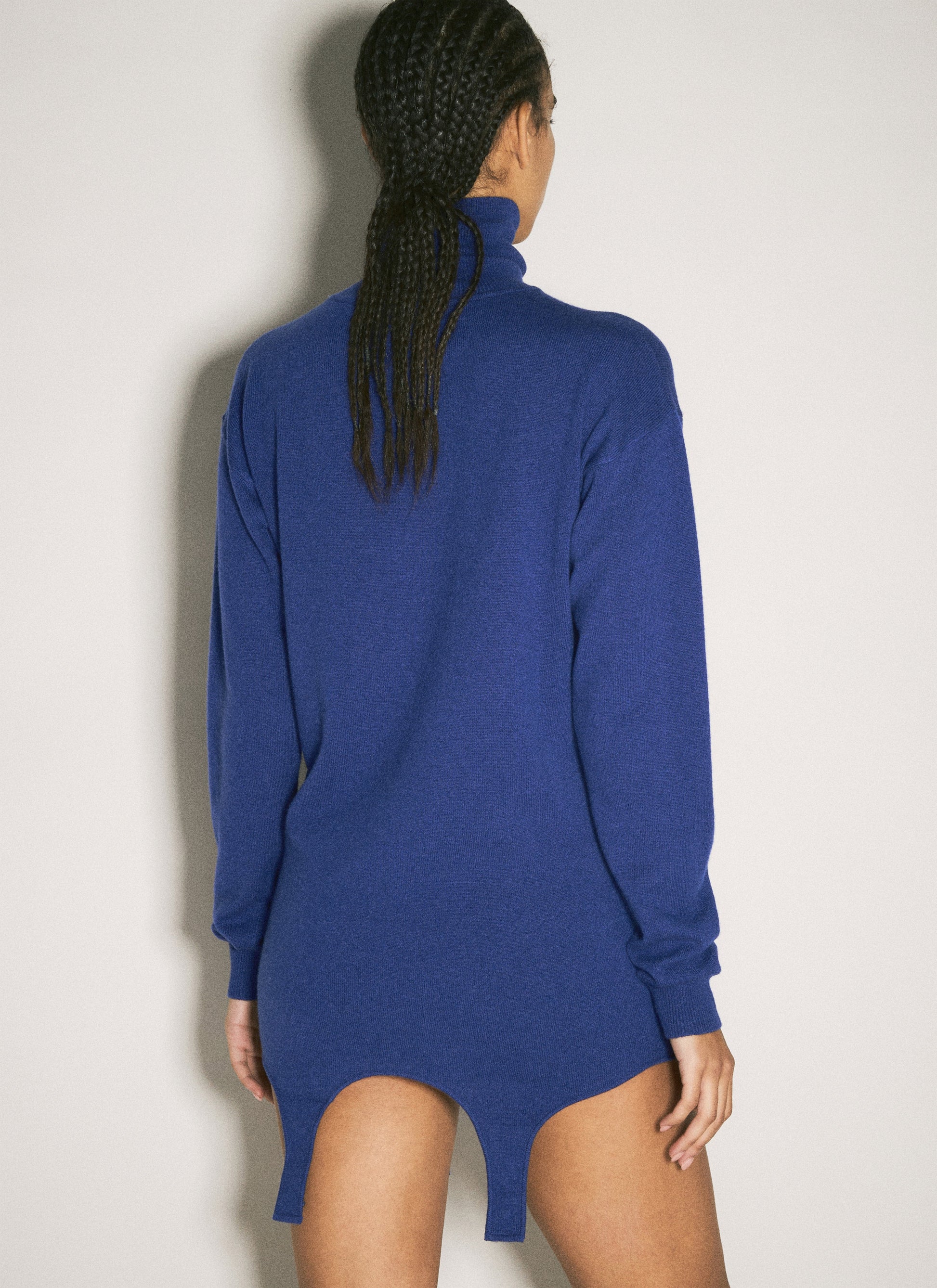 Saint Laurent Women Turtleneck Garter Sweater SAINT LAURENT
