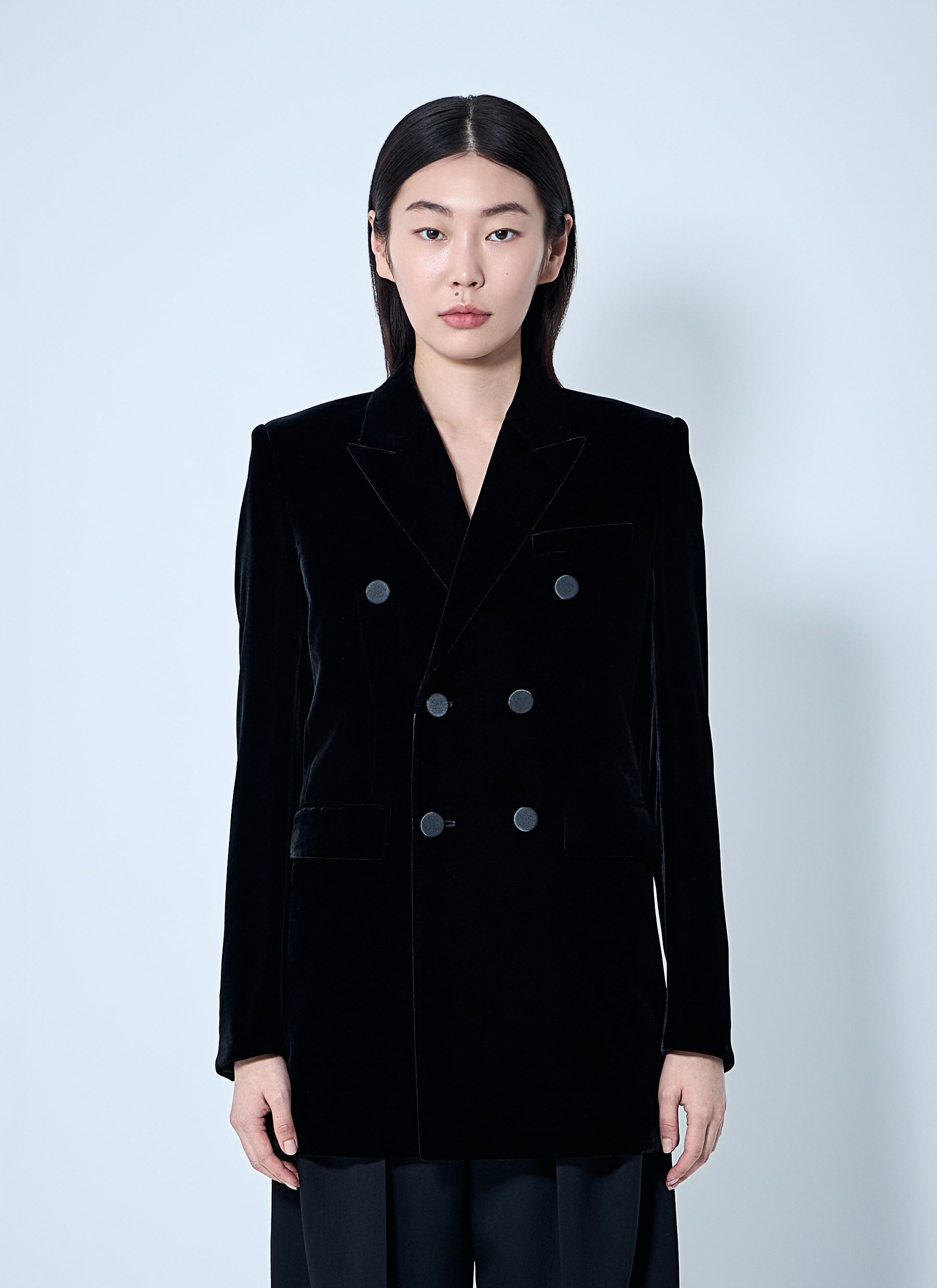 Saint Laurent Women Velvet Blazer SAINT LAURENT
