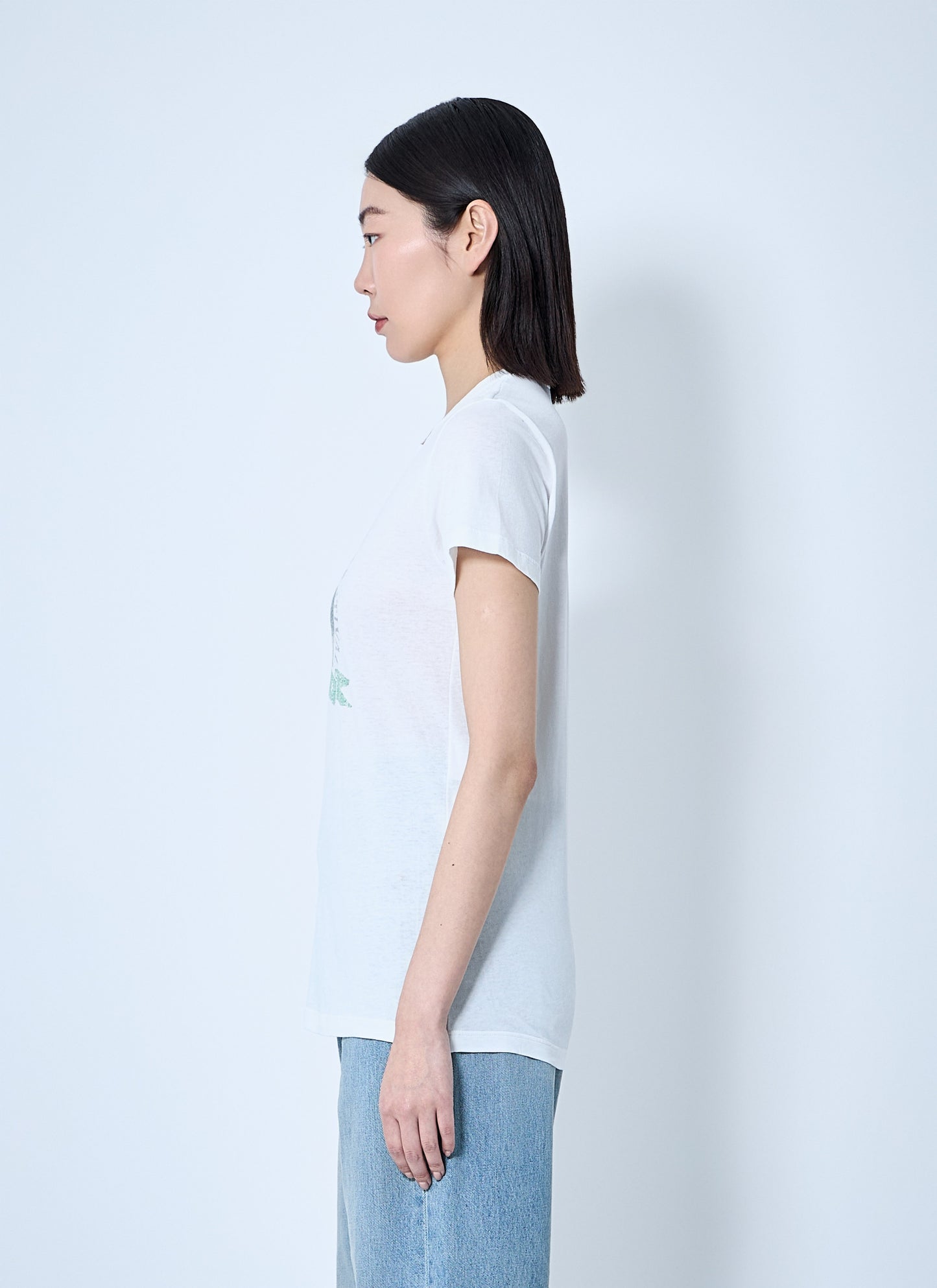 Saint Laurent Women Logo Motif T-Shirt SAINT LAURENT