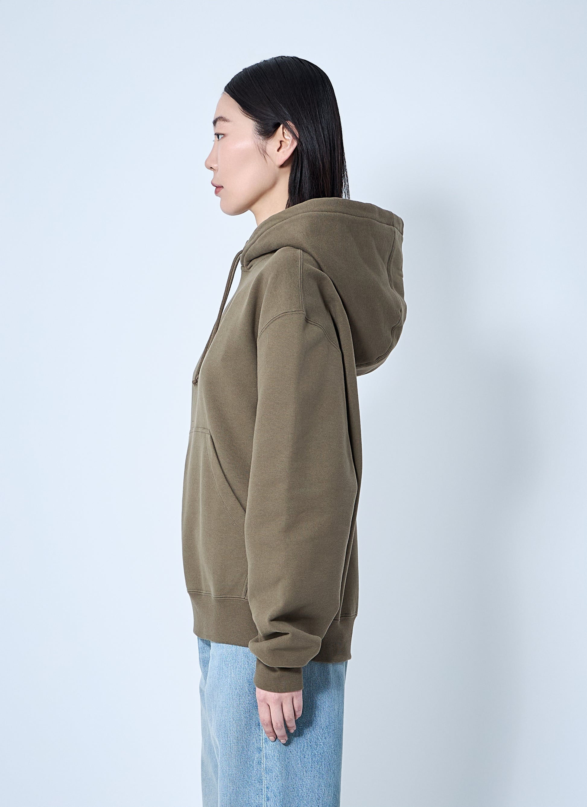 Saint Laurent Women Hooded Logo Motif Sweatshirt SAINT LAURENT