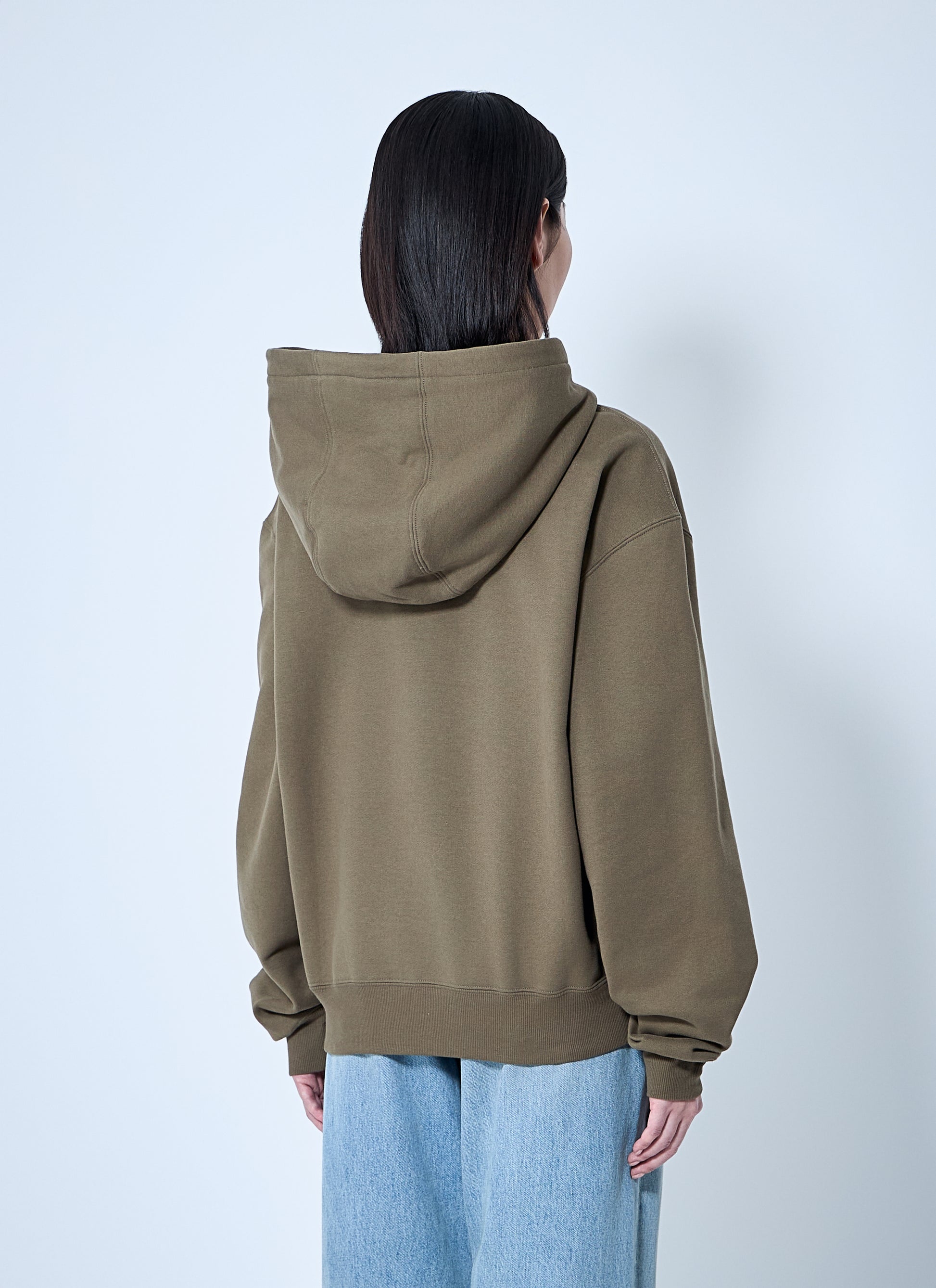 Saint Laurent Women Hooded Logo Motif Sweatshirt SAINT LAURENT