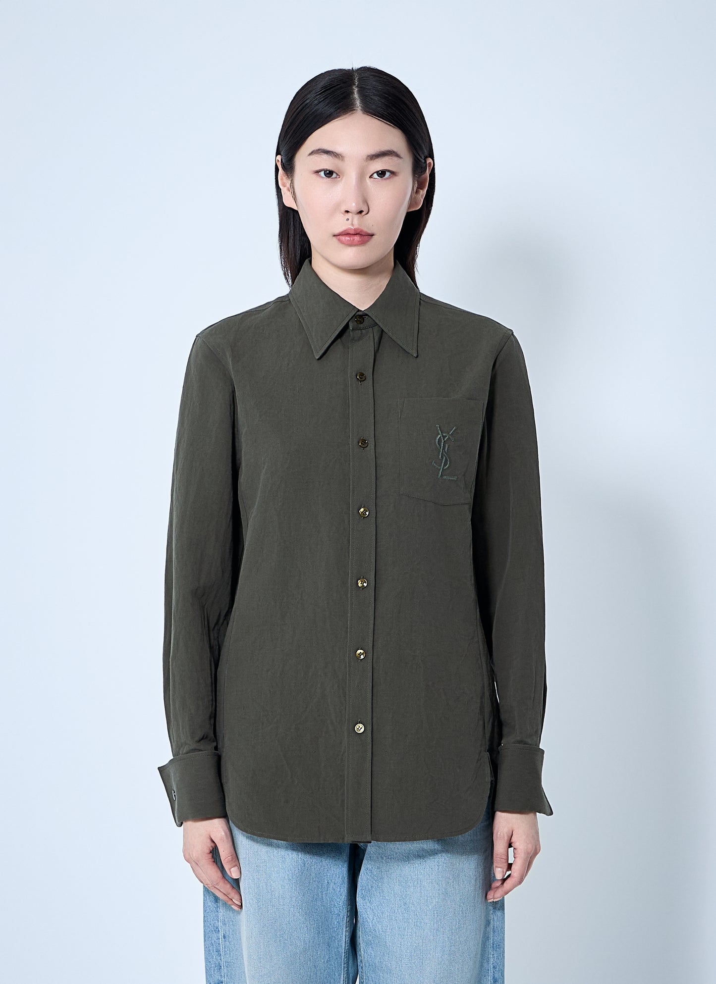 Saint Laurent Women Cassandre Shirt SAINT LAURENT