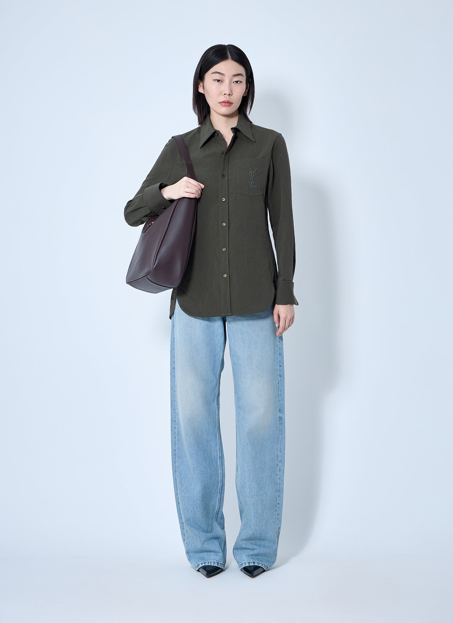 Saint Laurent Women Cassandre Shirt SAINT LAURENT
