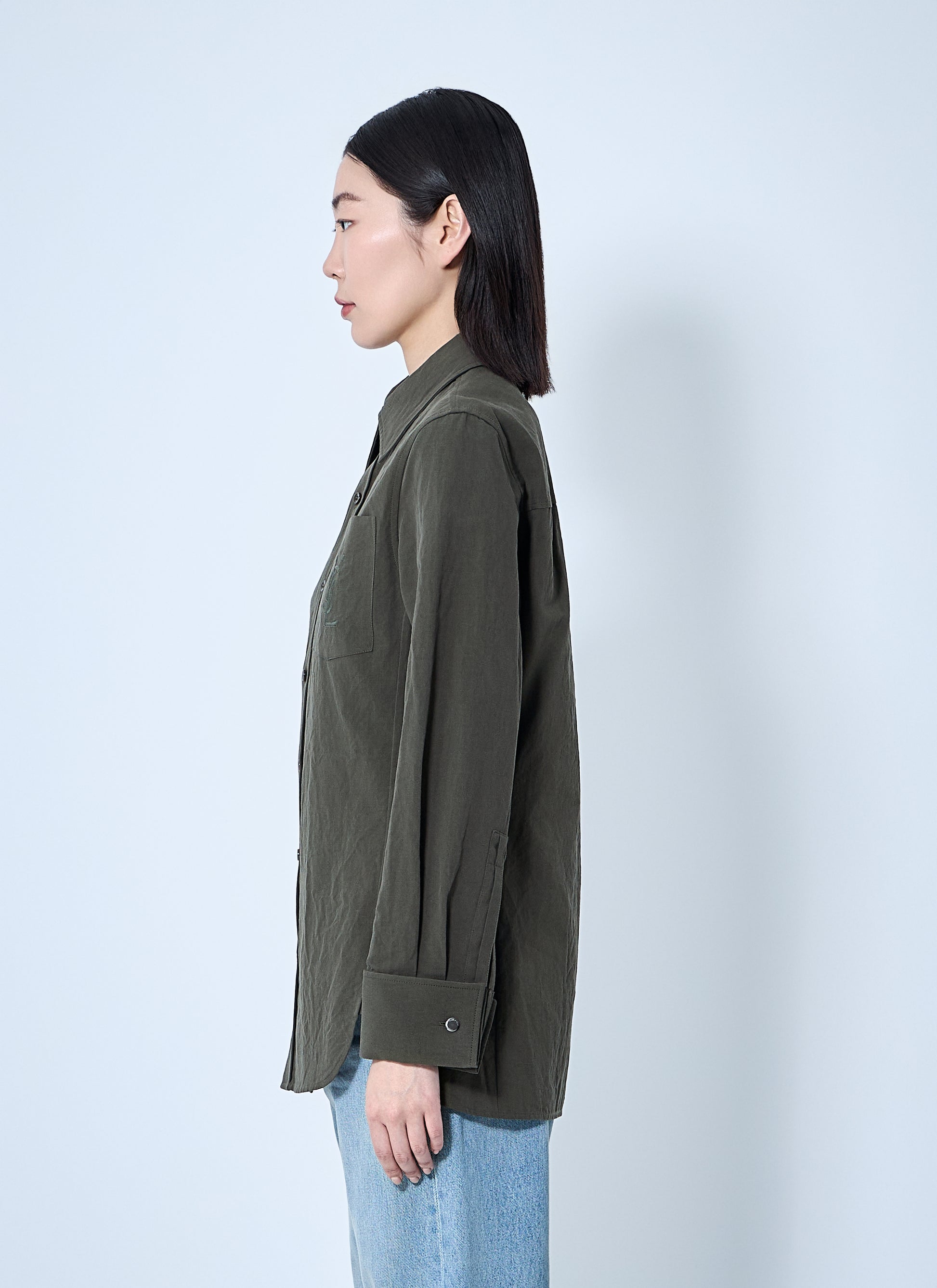 Saint Laurent Women Cassandre Shirt SAINT LAURENT