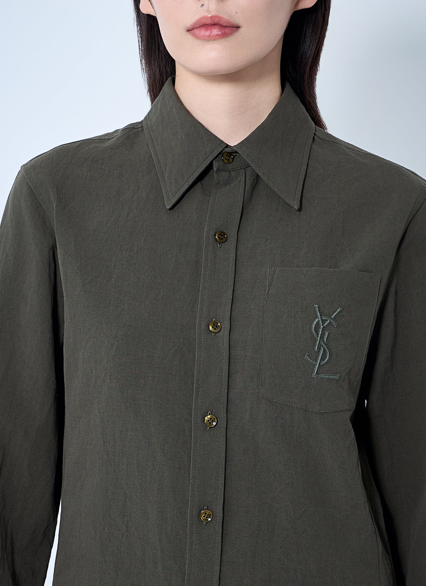 Saint Laurent Women Cassandre Shirt SAINT LAURENT