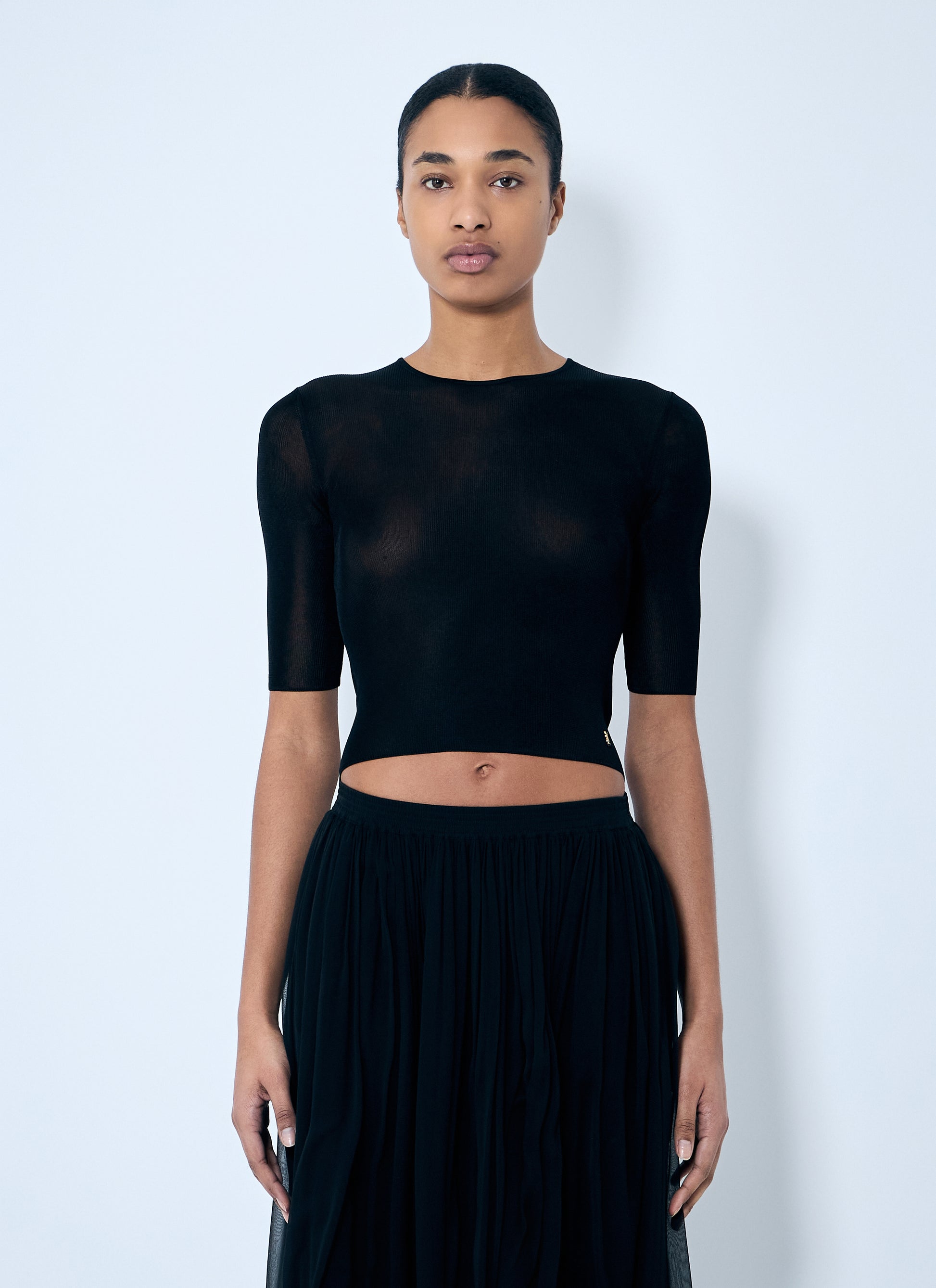 Saint Laurent Women Cassandre Knit Top SAINT LAURENT