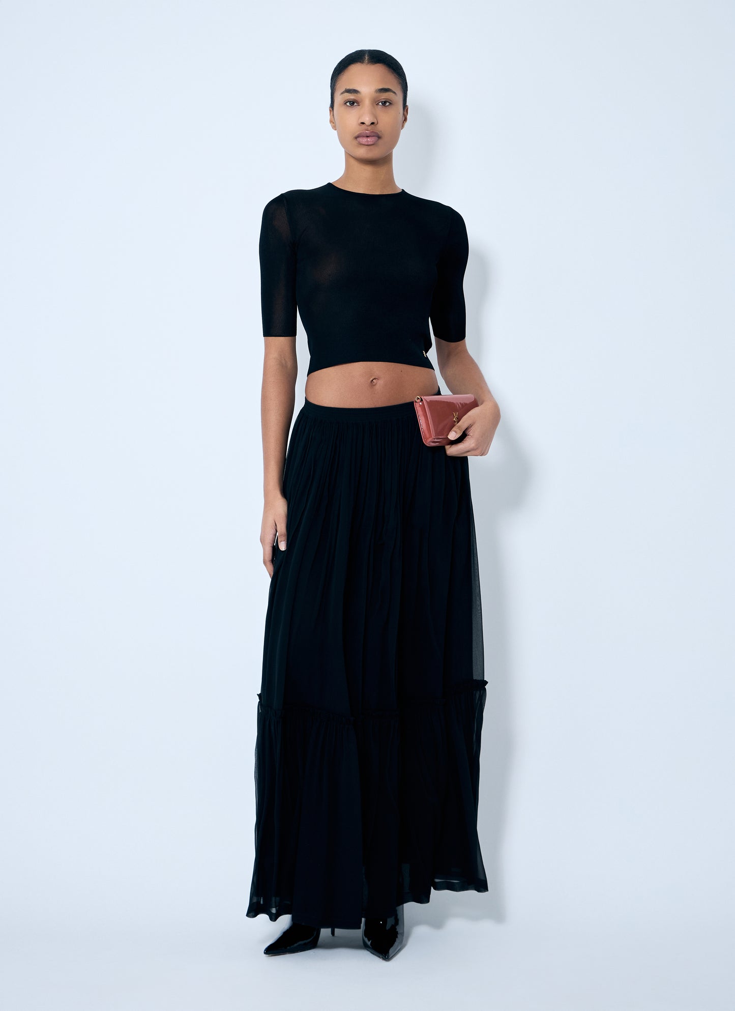 Saint Laurent Women Cassandre Knit Top SAINT LAURENT