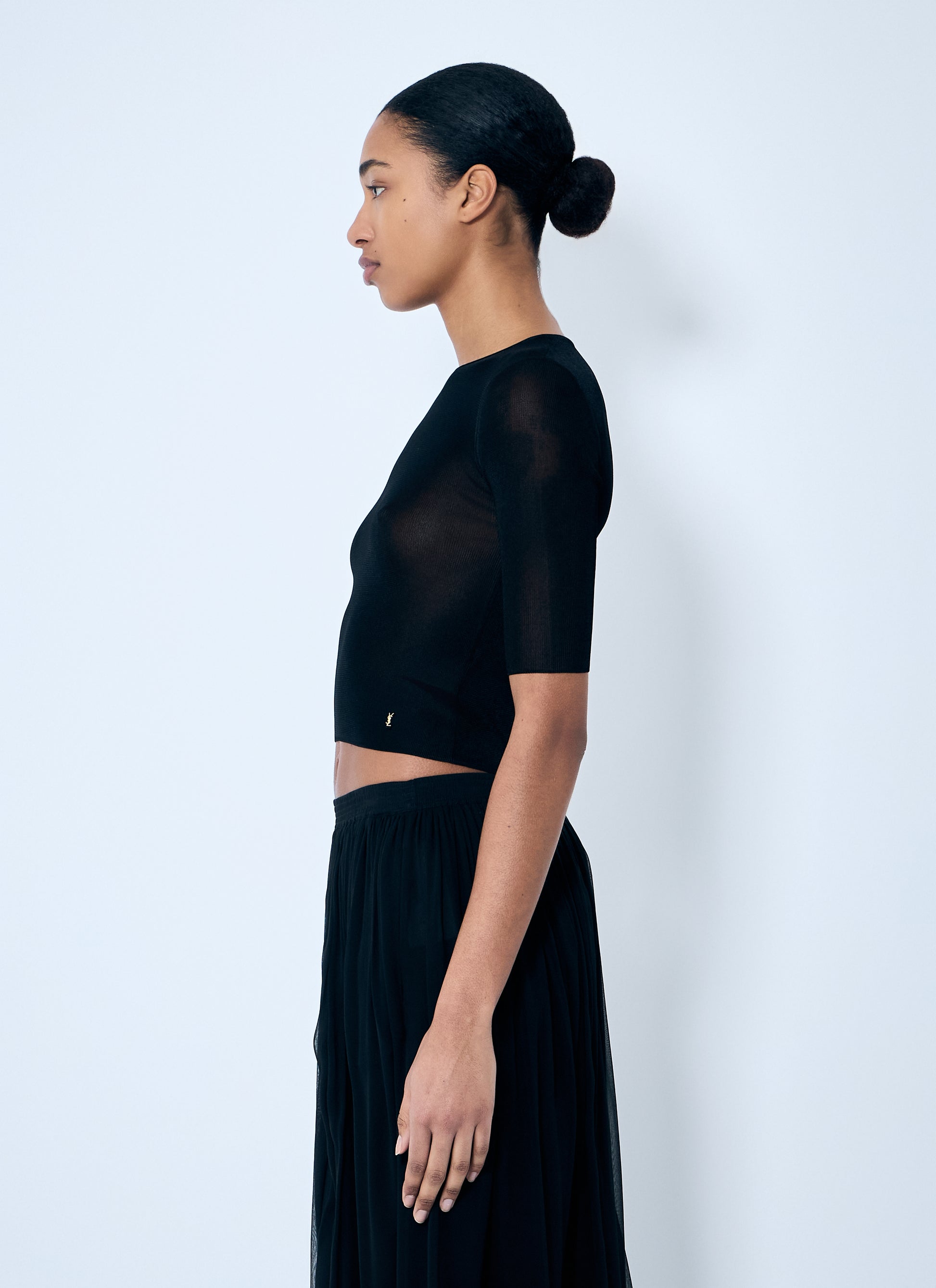 Saint Laurent Women Cassandre Knit Top SAINT LAURENT
