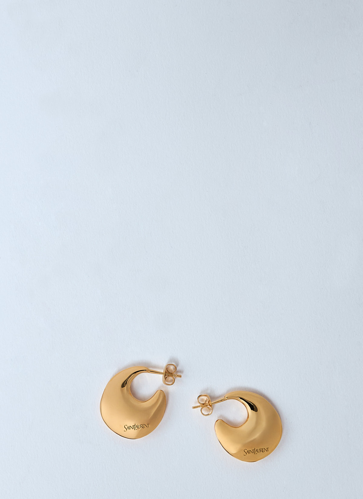 Saint Laurent Women Teardrop Hoop Earrings SAINT LAURENT