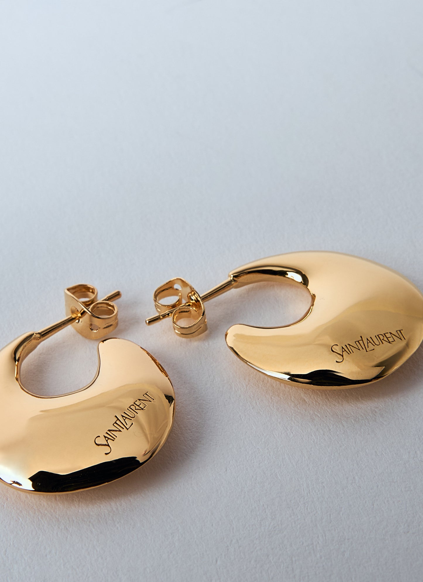 Saint Laurent Women Teardrop Hoop Earrings SAINT LAURENT